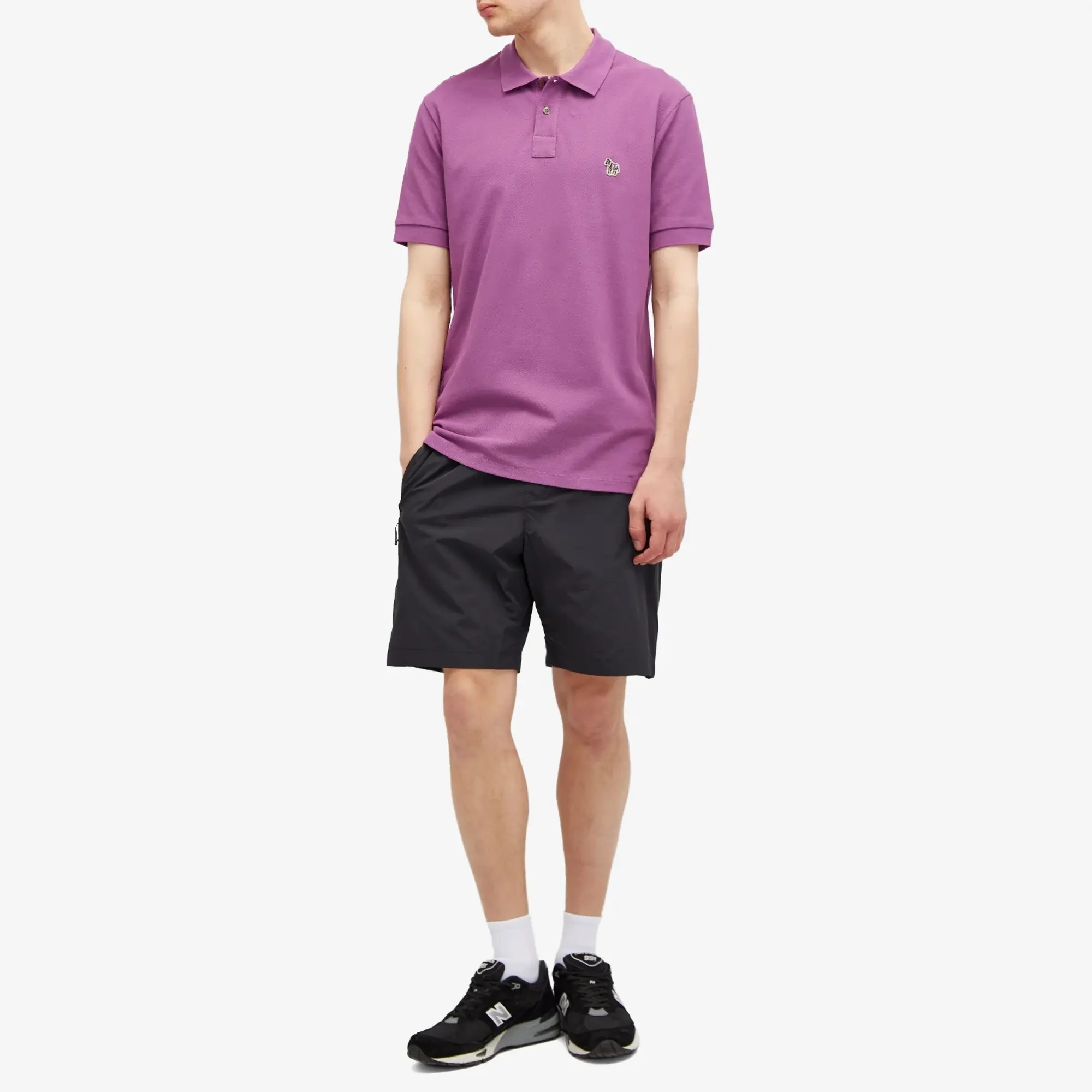 Paul Smith Men's Regular Zebra Polo Shirt Purple