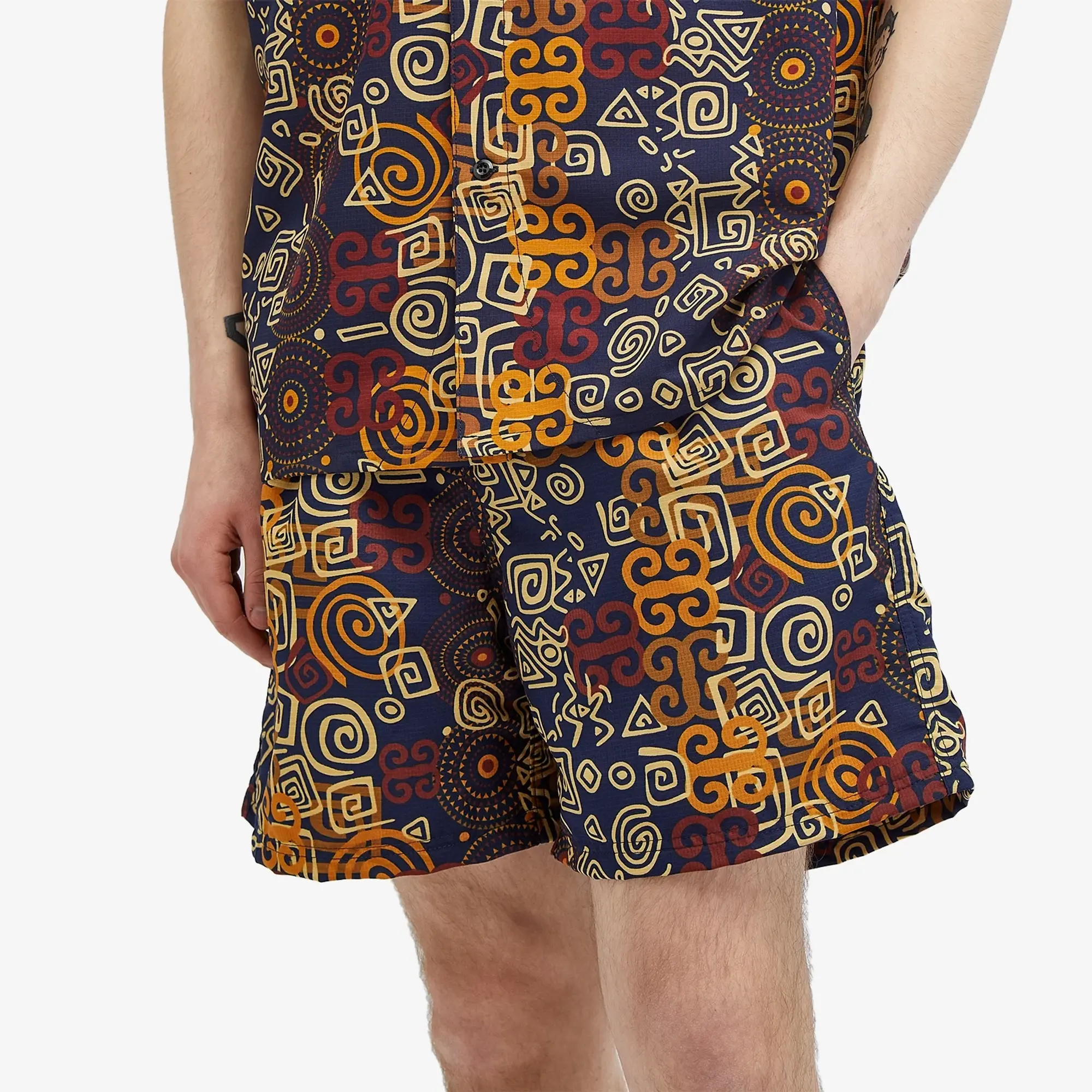 Monitaly Men's Easy Baggy Shorts Shawn Print