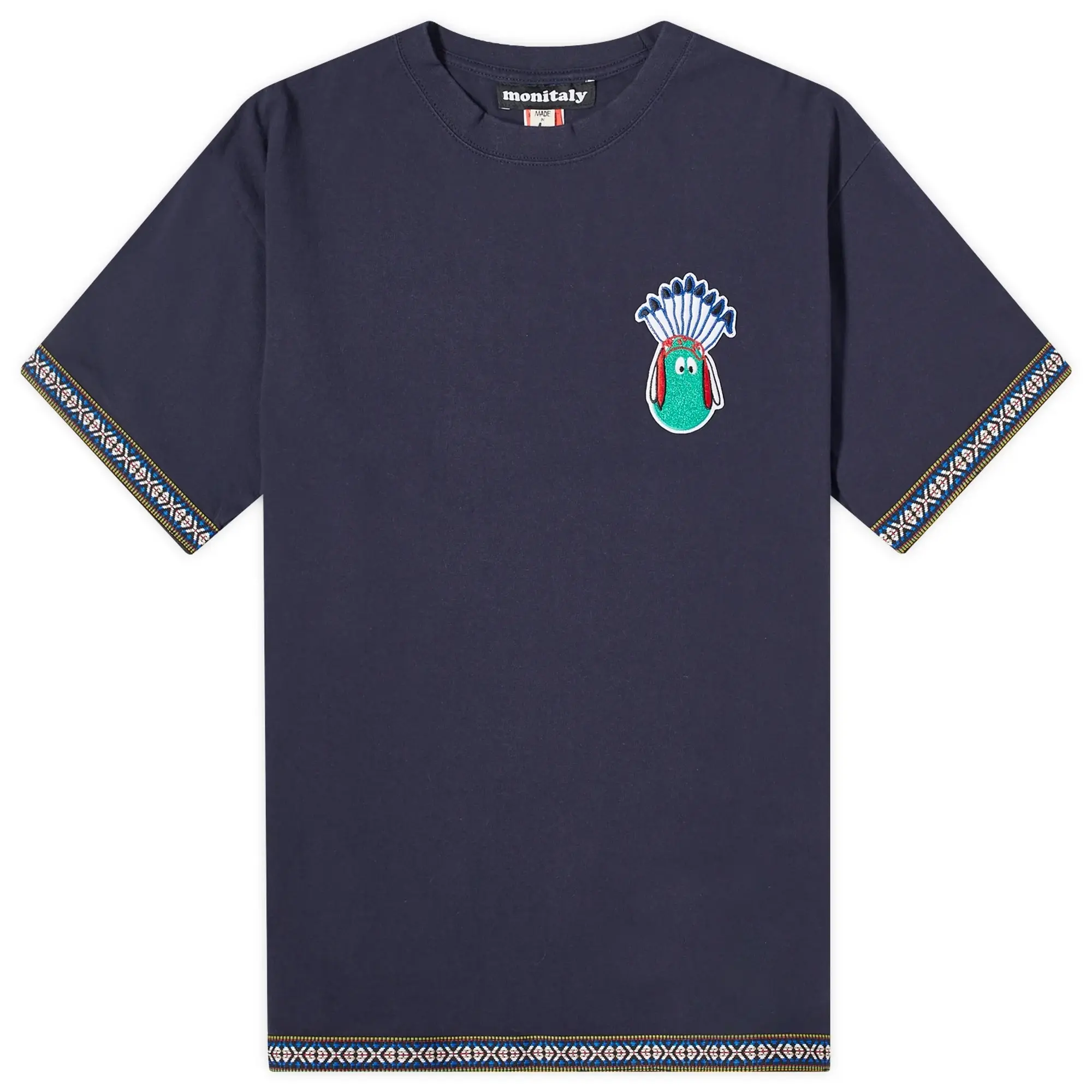 Monitaly Men's Cinta Taped T-Shirt Navy
