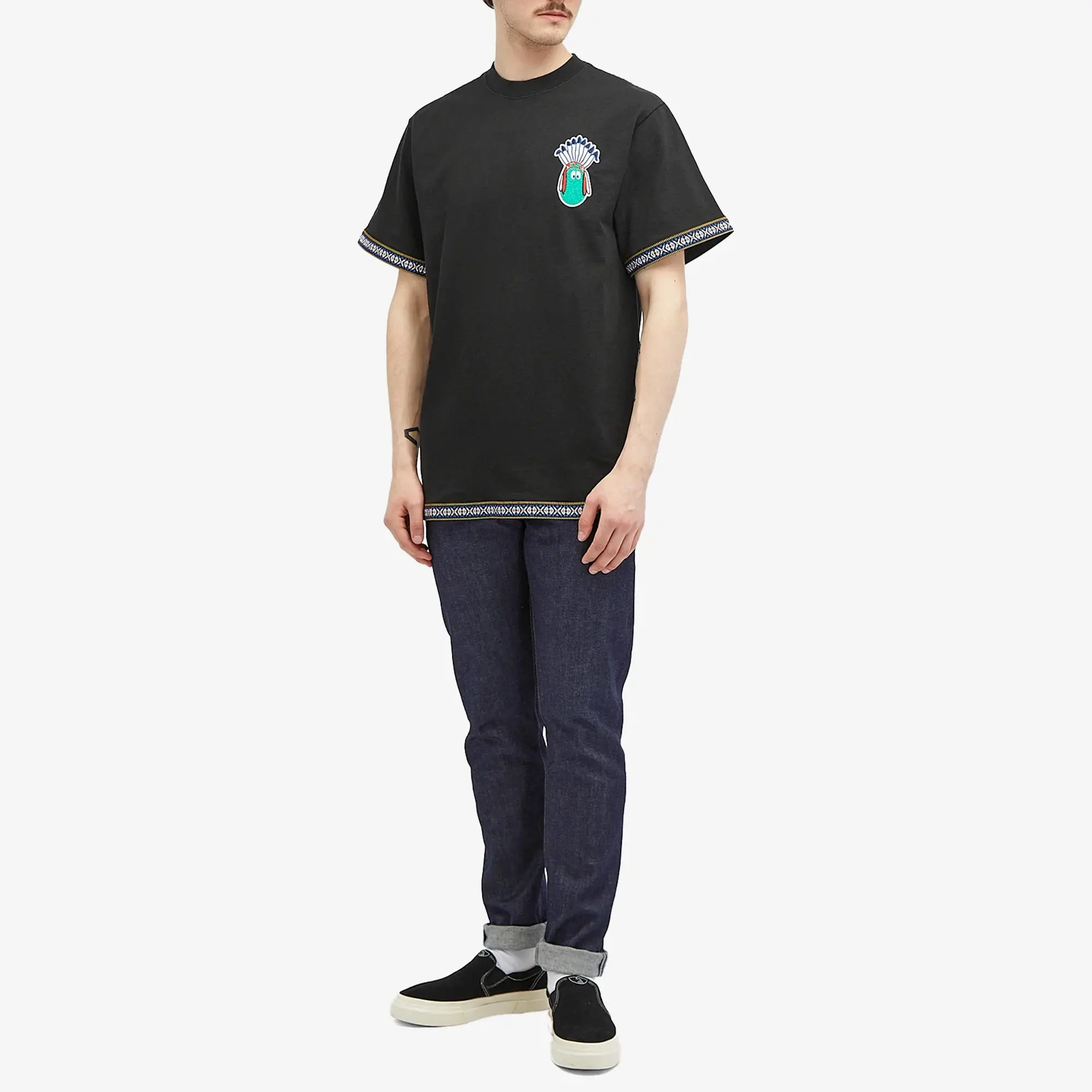 Monitaly Men's Cinta Taped T-Shirt Black