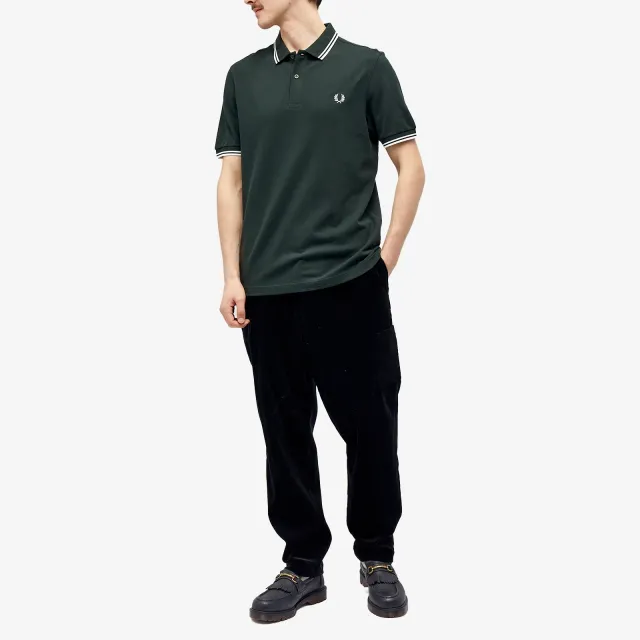 ◇FRED PERRY◇ M3 Original Fred Perry Shirt Night Green Blac M3600 - Night Green / Runaway Bay Ocean / Runaway Bay Ocean