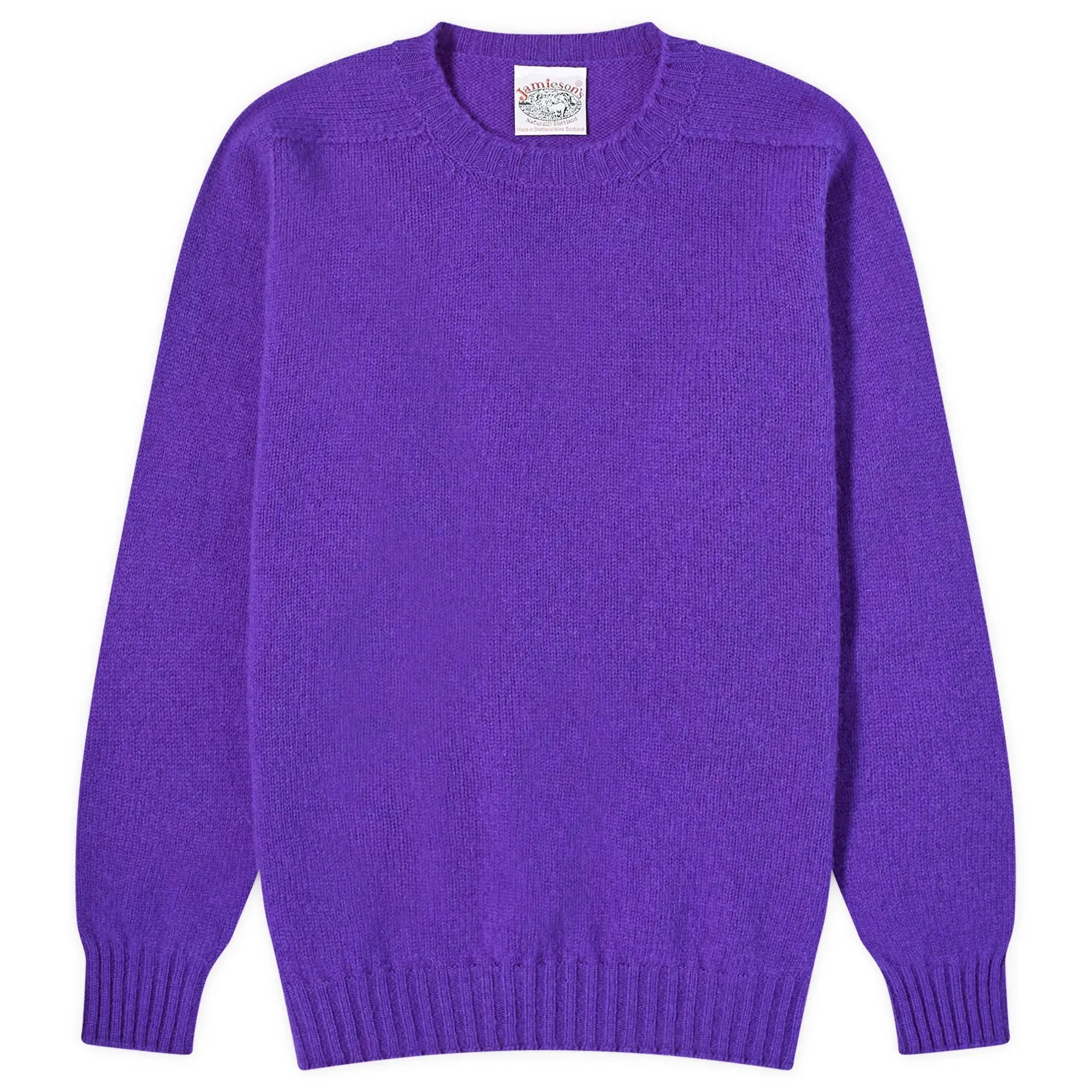 Jamieson's of Shetland Men's Crew Knit Violet