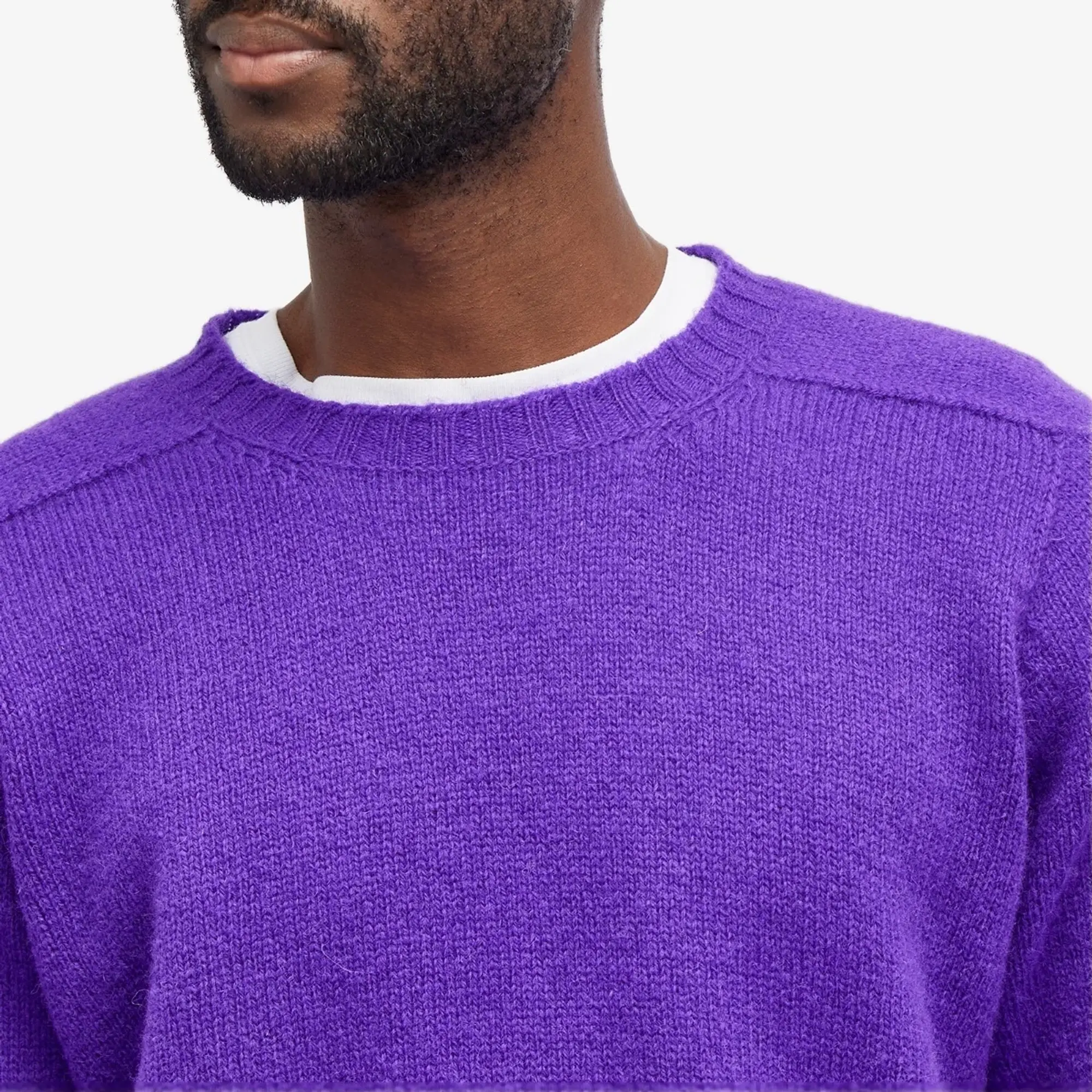 Jamieson's of Shetland Men's Crew Knit Violet