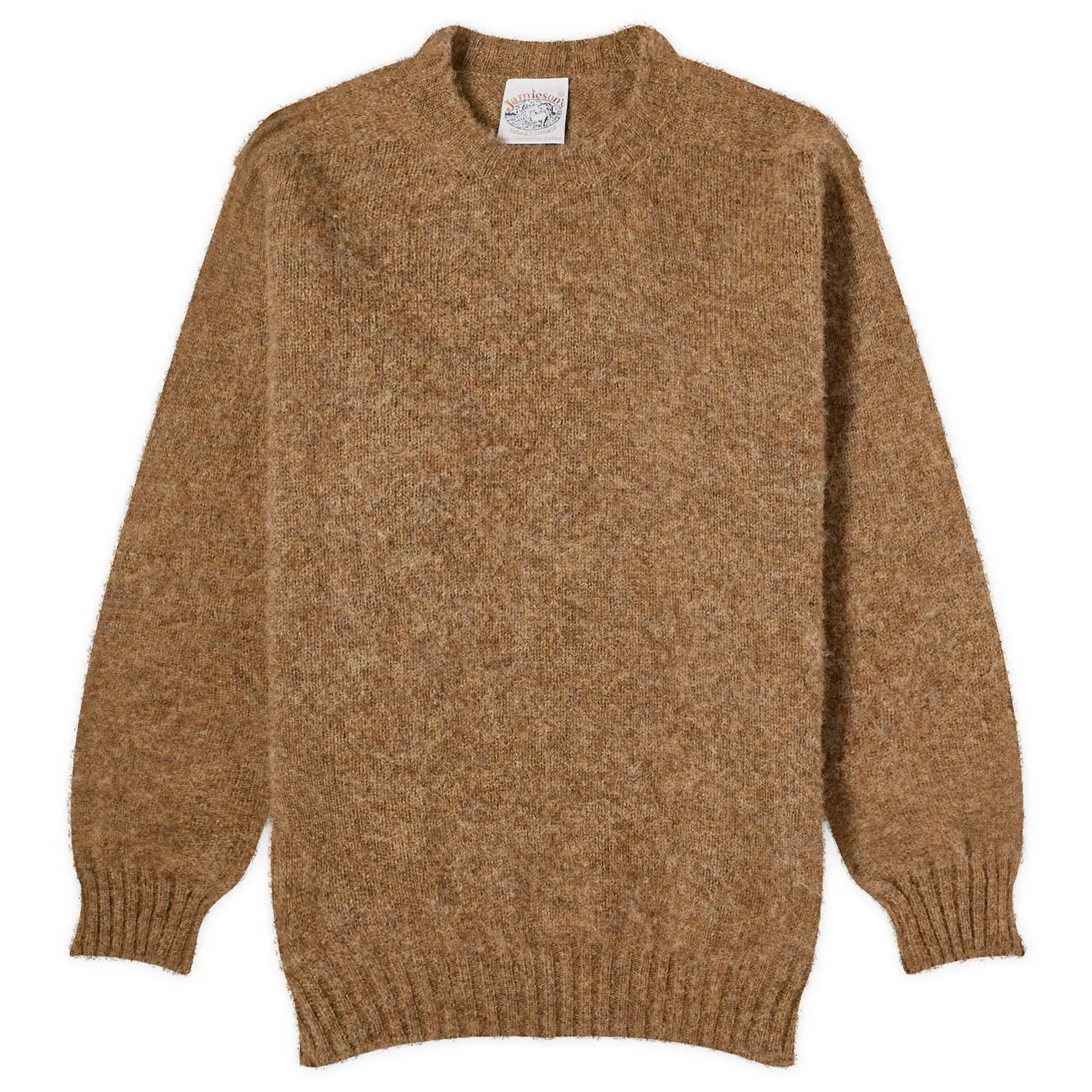 Jamieson's of Shetland Men's Brushed Crew Knit Wren