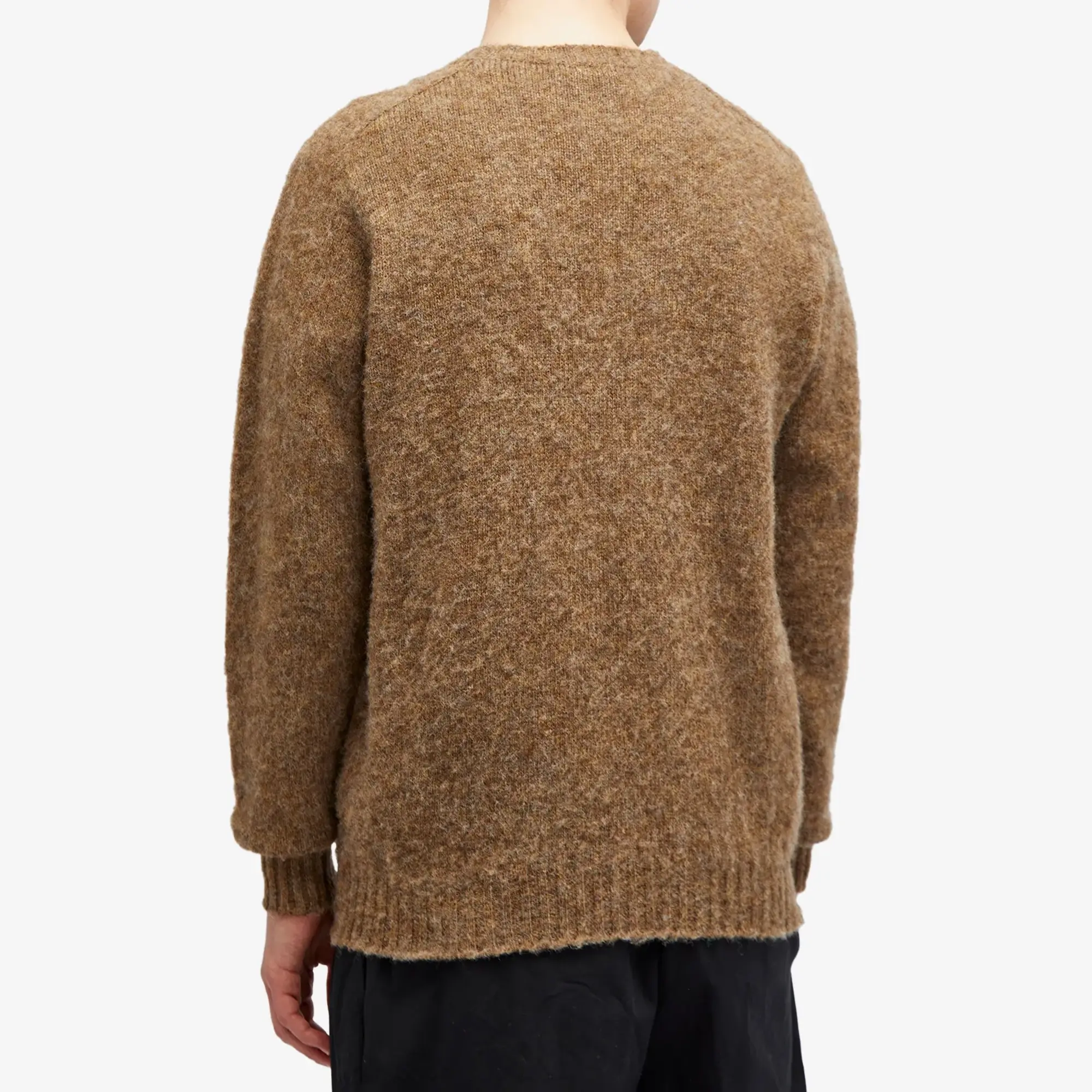 Jamieson's of Shetland Men's Brushed Crew Knit Wren