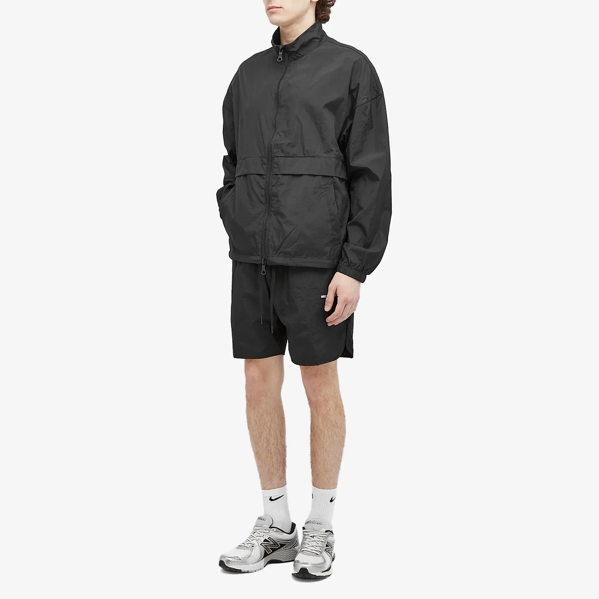 MKI Men's Crinkle Nyon Track Jacket Black