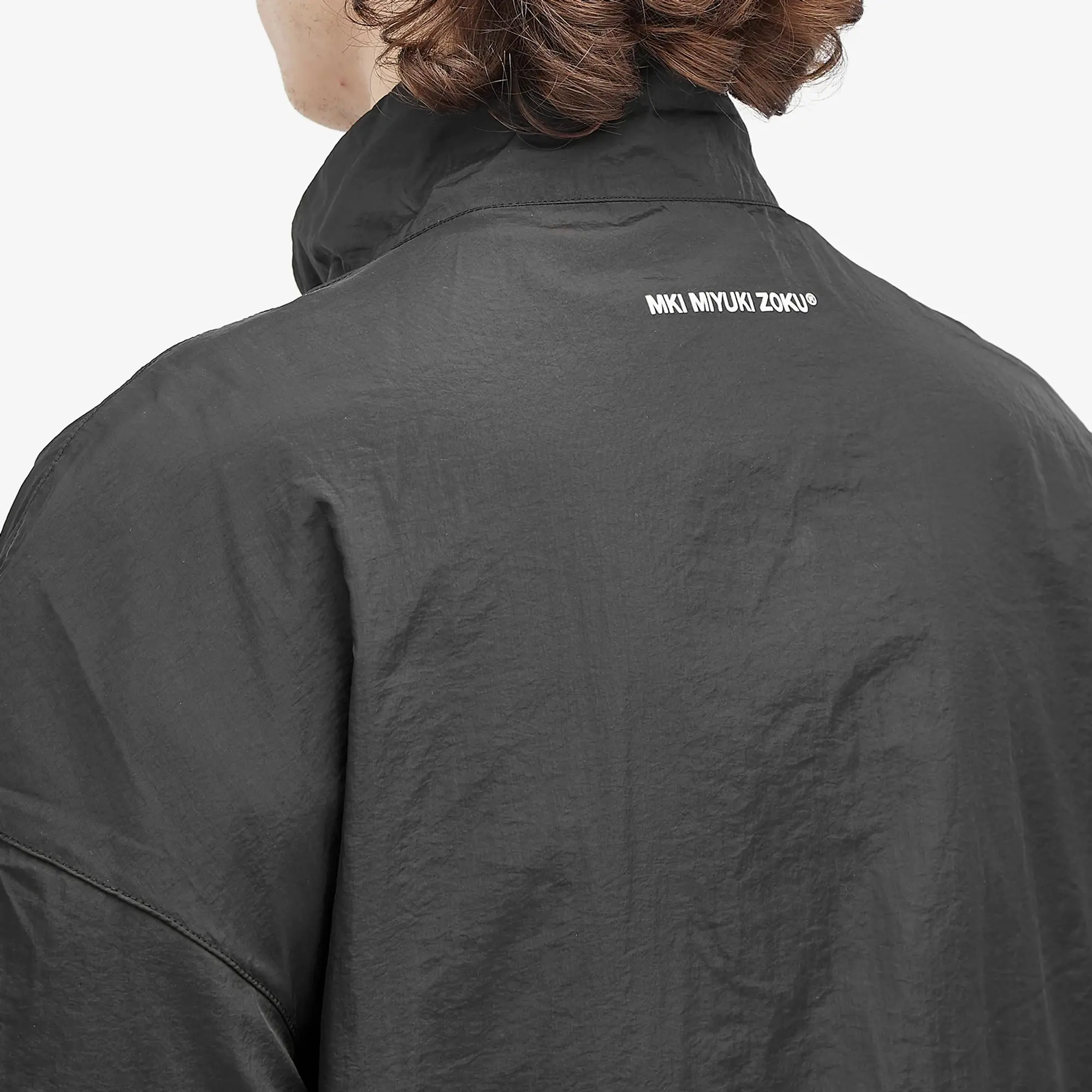 MKI Men's Crinkle Nyon Track Jacket Black