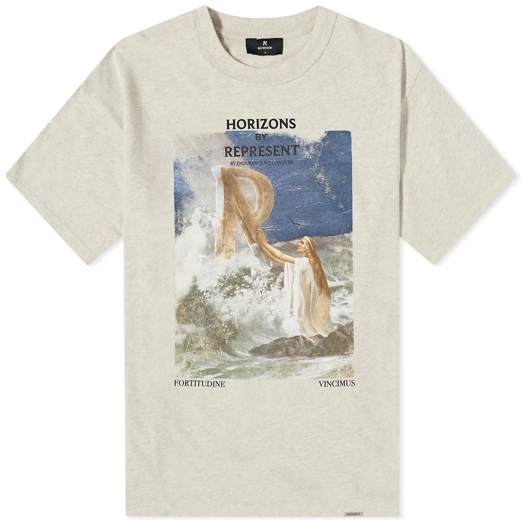 Represent Men's Higher Truth T-Shirt Cream Marl