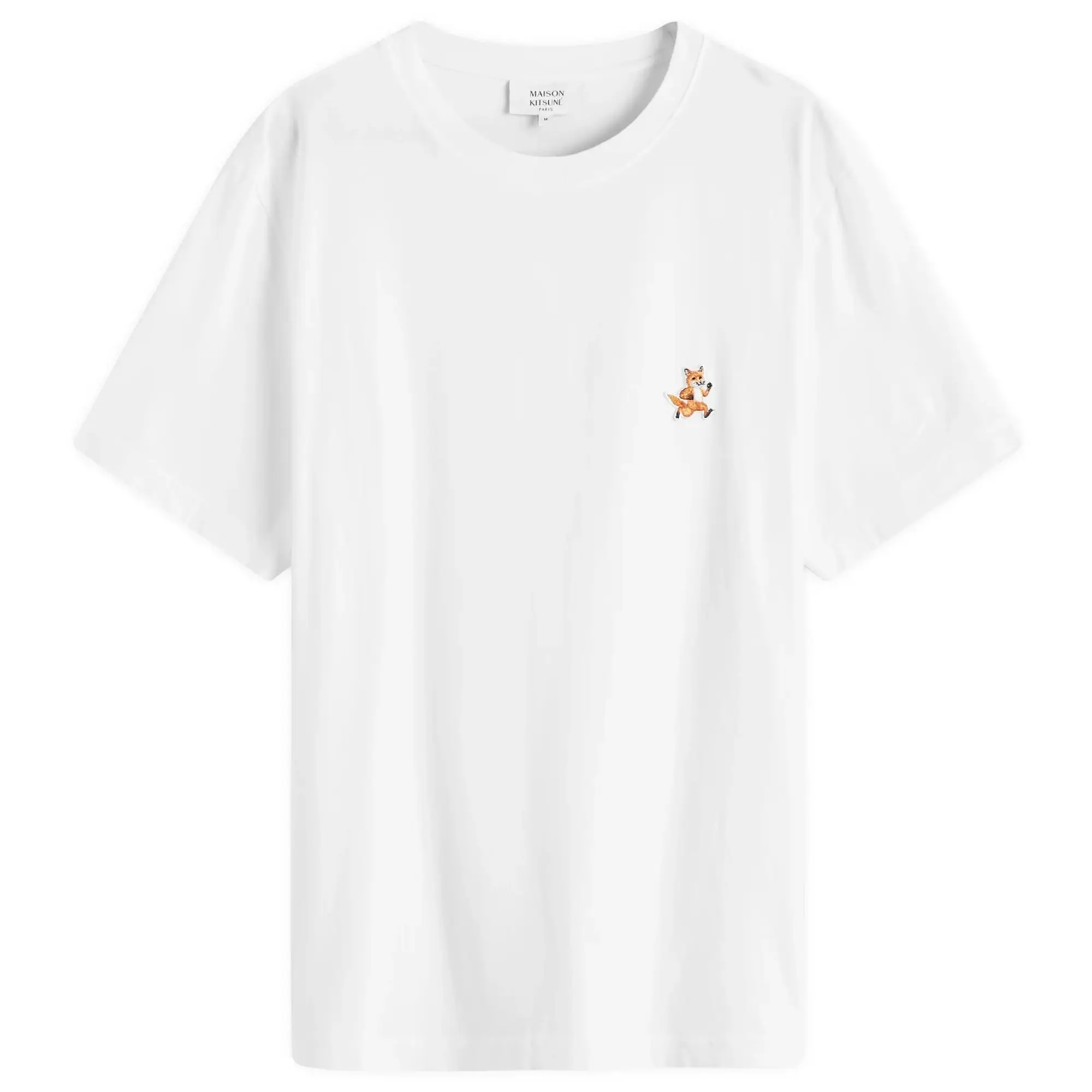 Maison Kitsuné Men's Speedy Fox Patch Comfort T-Shirt White