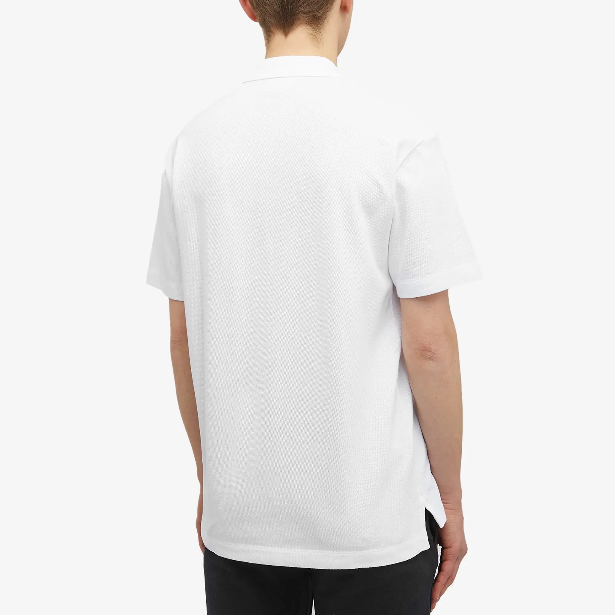 Maison Kitsuné Maison Kitsune Handwriting Comfort Polo White/Black