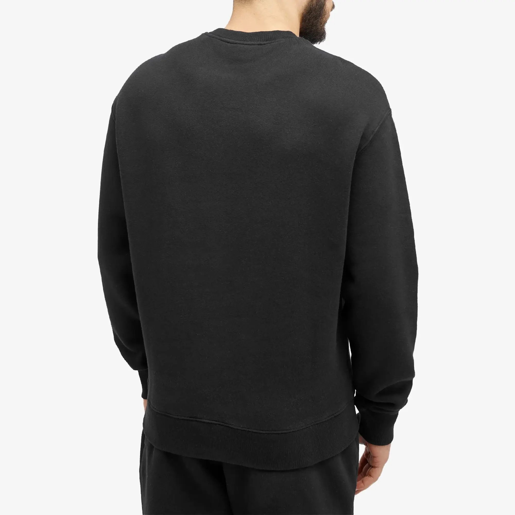 Maison Kitsuné Men's Speedy Fox Patch Crew Sweat Black
