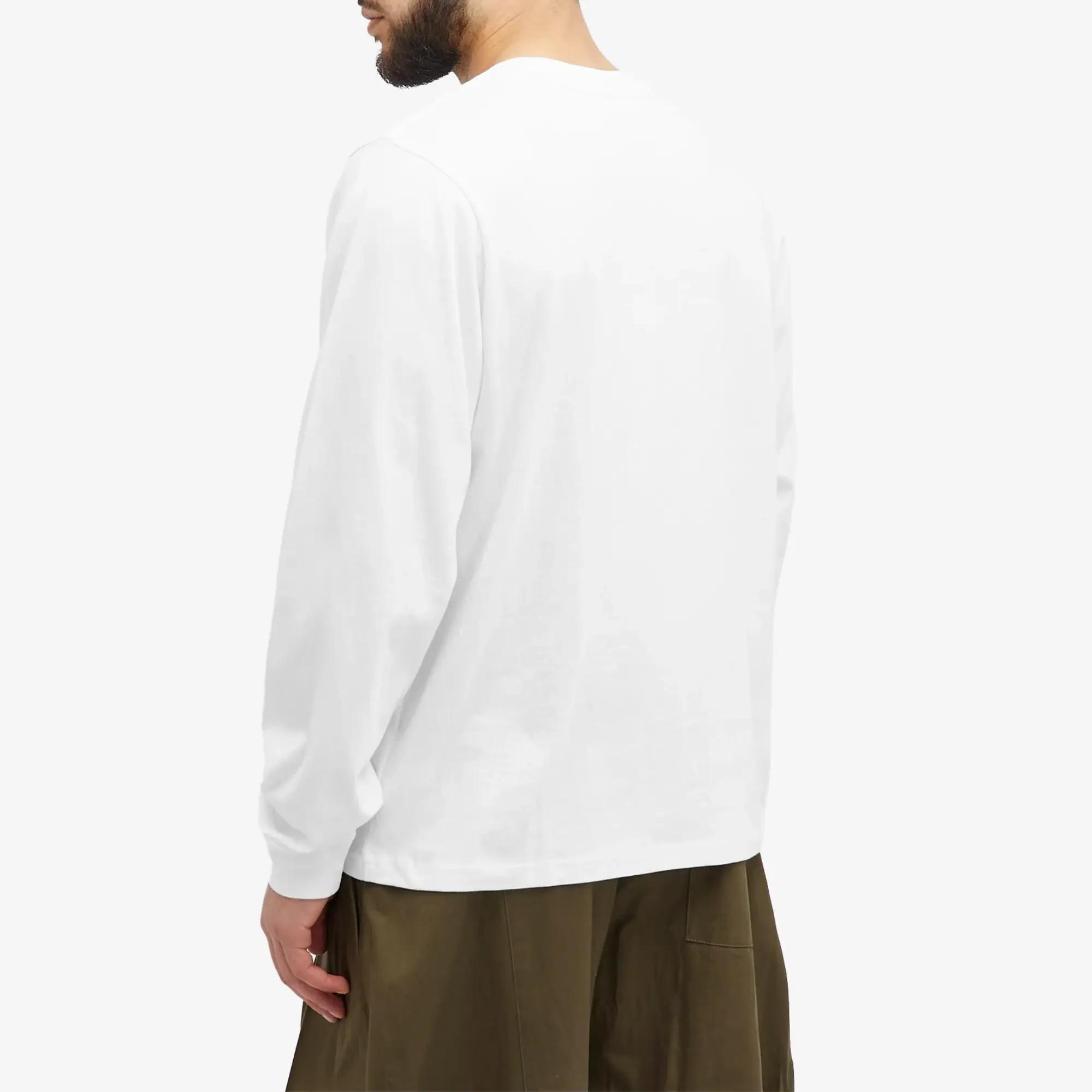 Museum of Peace and Quiet Men's Peaceful Path Long Sleeve T-Shirt White