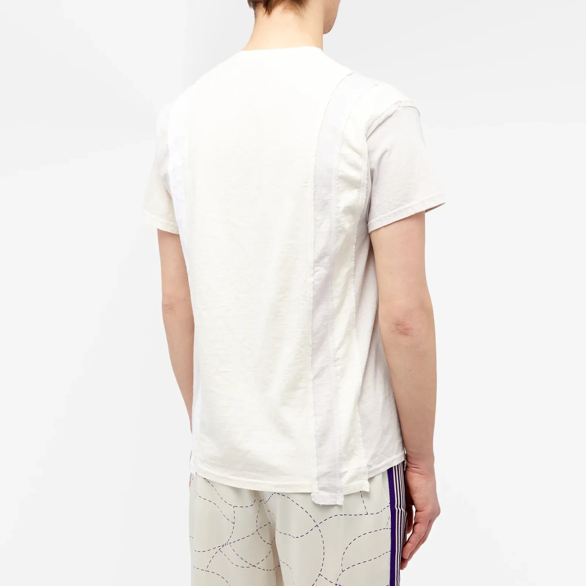 Needles Men's 7 Cuts T-Shirt Ivory