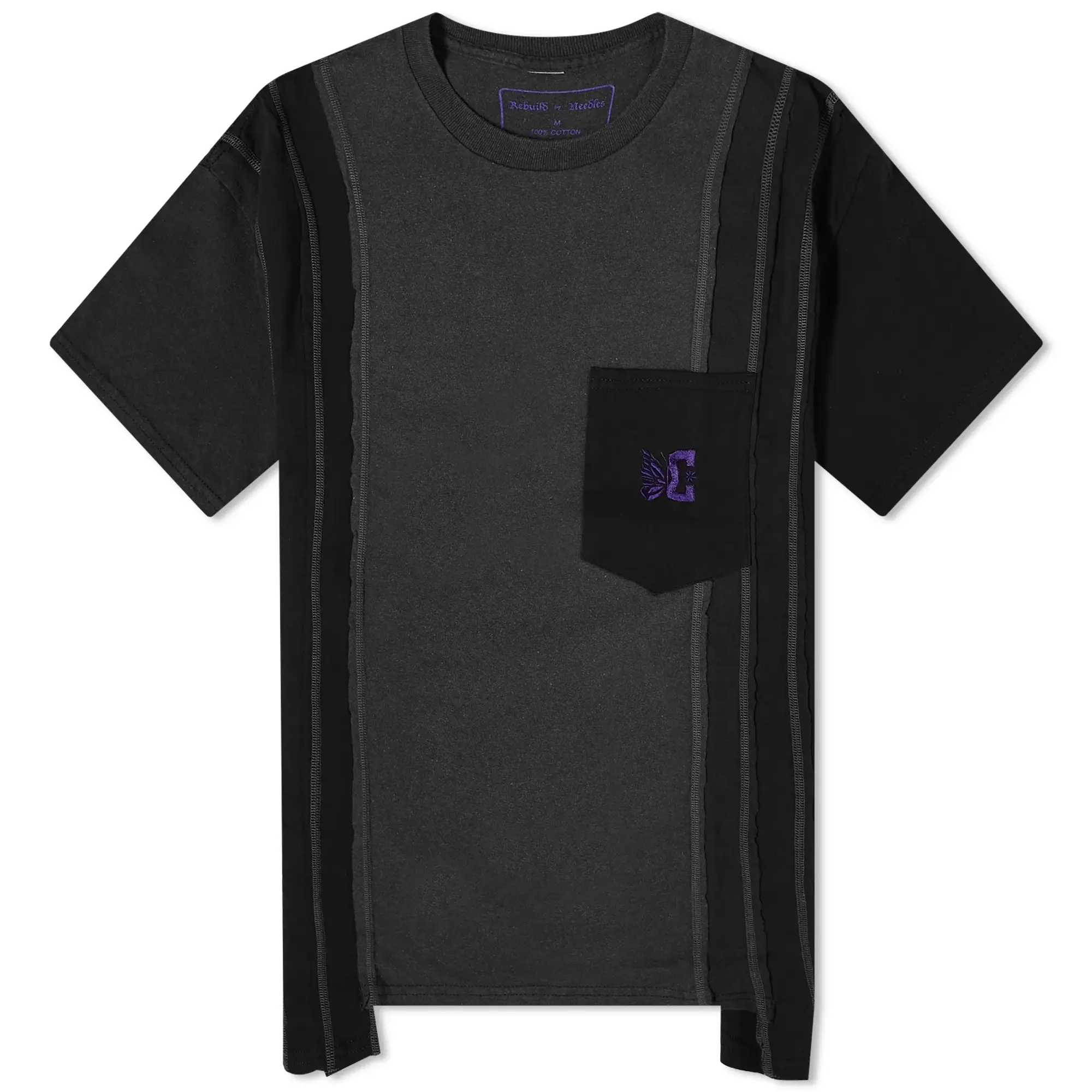 Needles Men's 7 Cuts T-Shirt Black