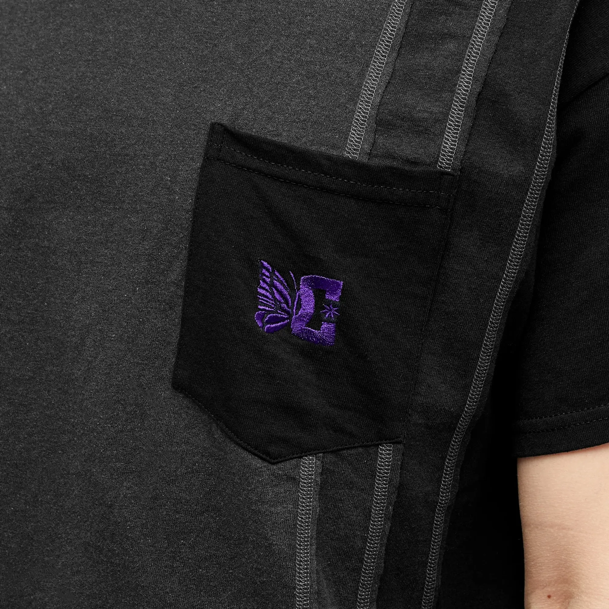 Needles Men's 7 Cuts T-Shirt Black