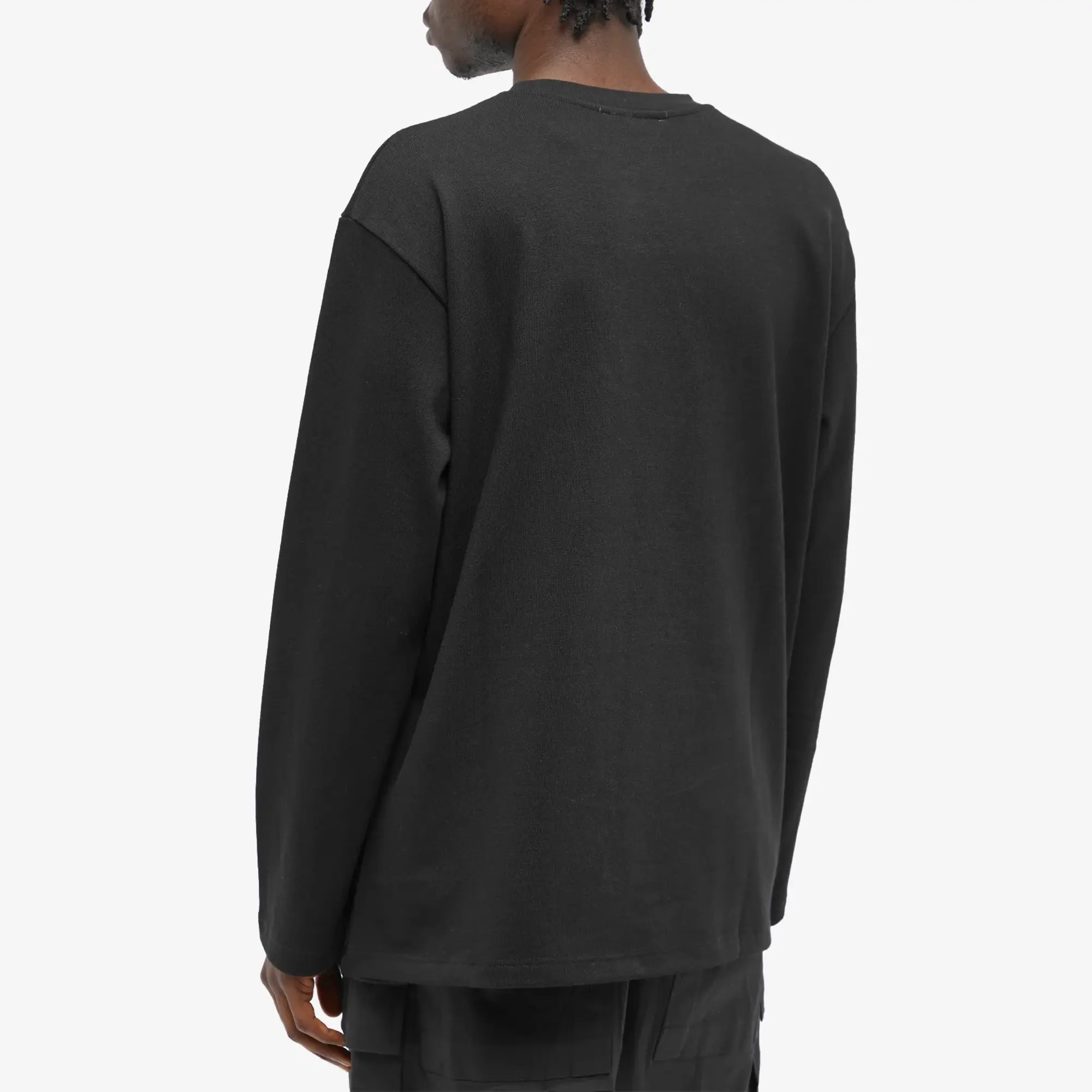 Members of the Rage Men's Long Sleeve Oversized Planet T-Shirt Black