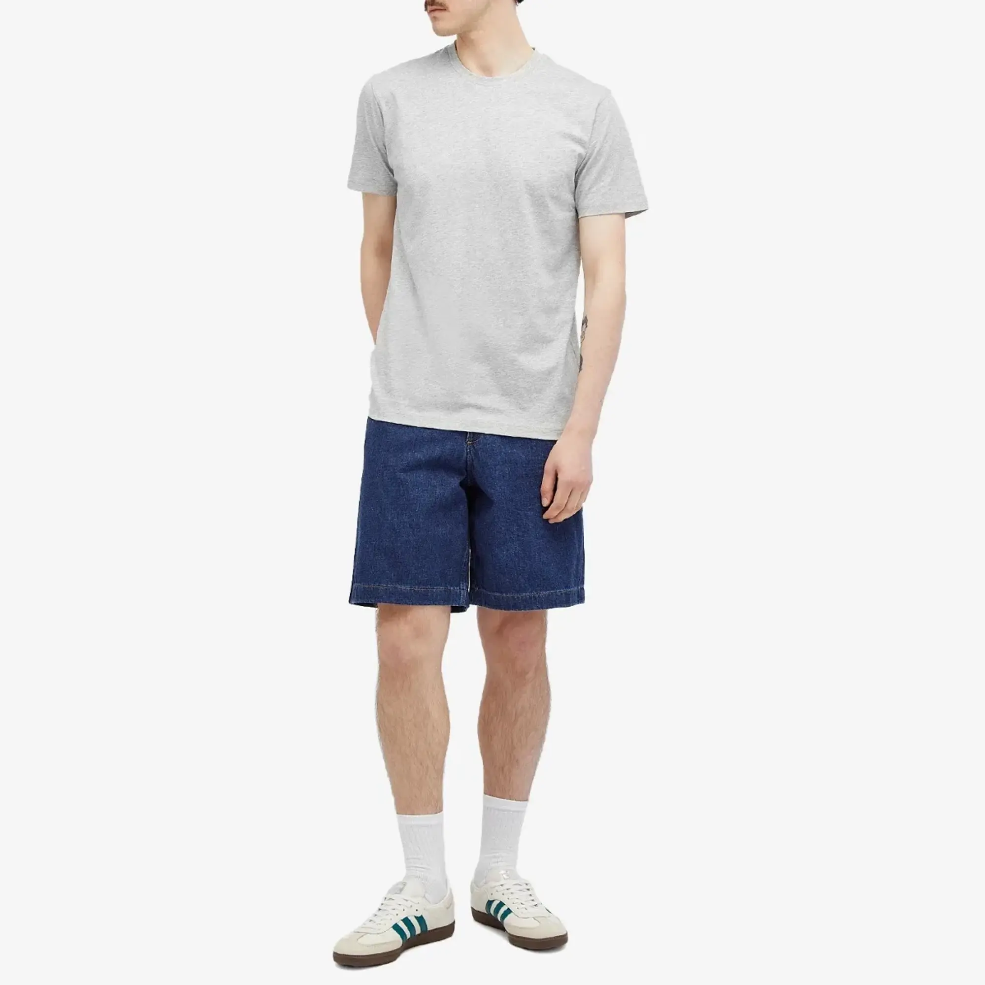 Sunspel Men's Organic Riviera T-Shirt Grey Melange