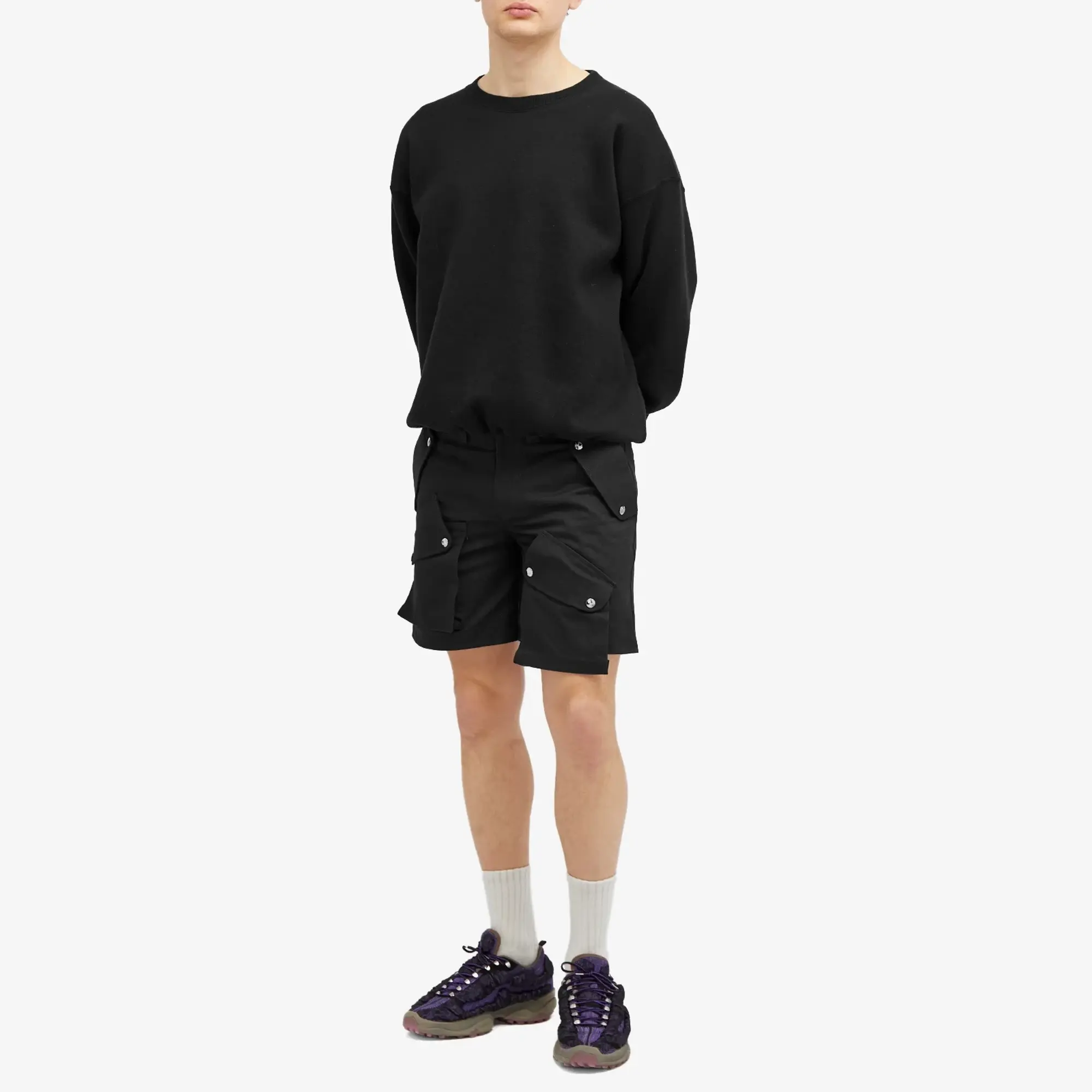 Members of the Rage Men's Cargo Shorts Black