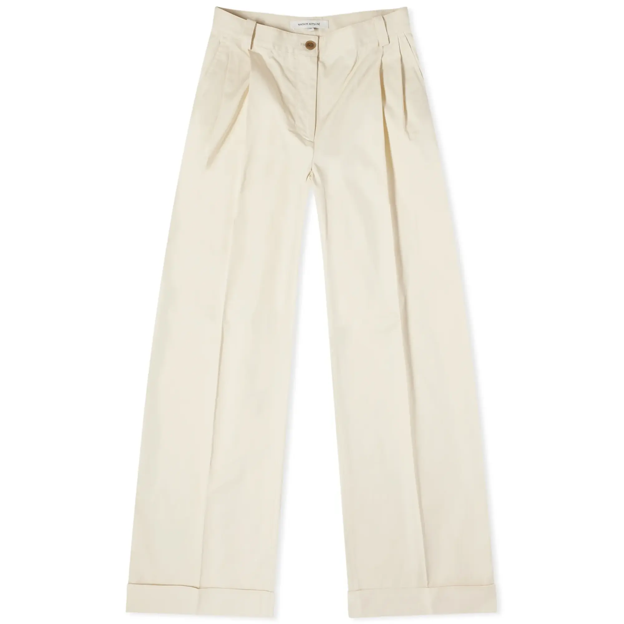 Maison Kitsuné Maison Kitsune Double Pleats Pants Paper