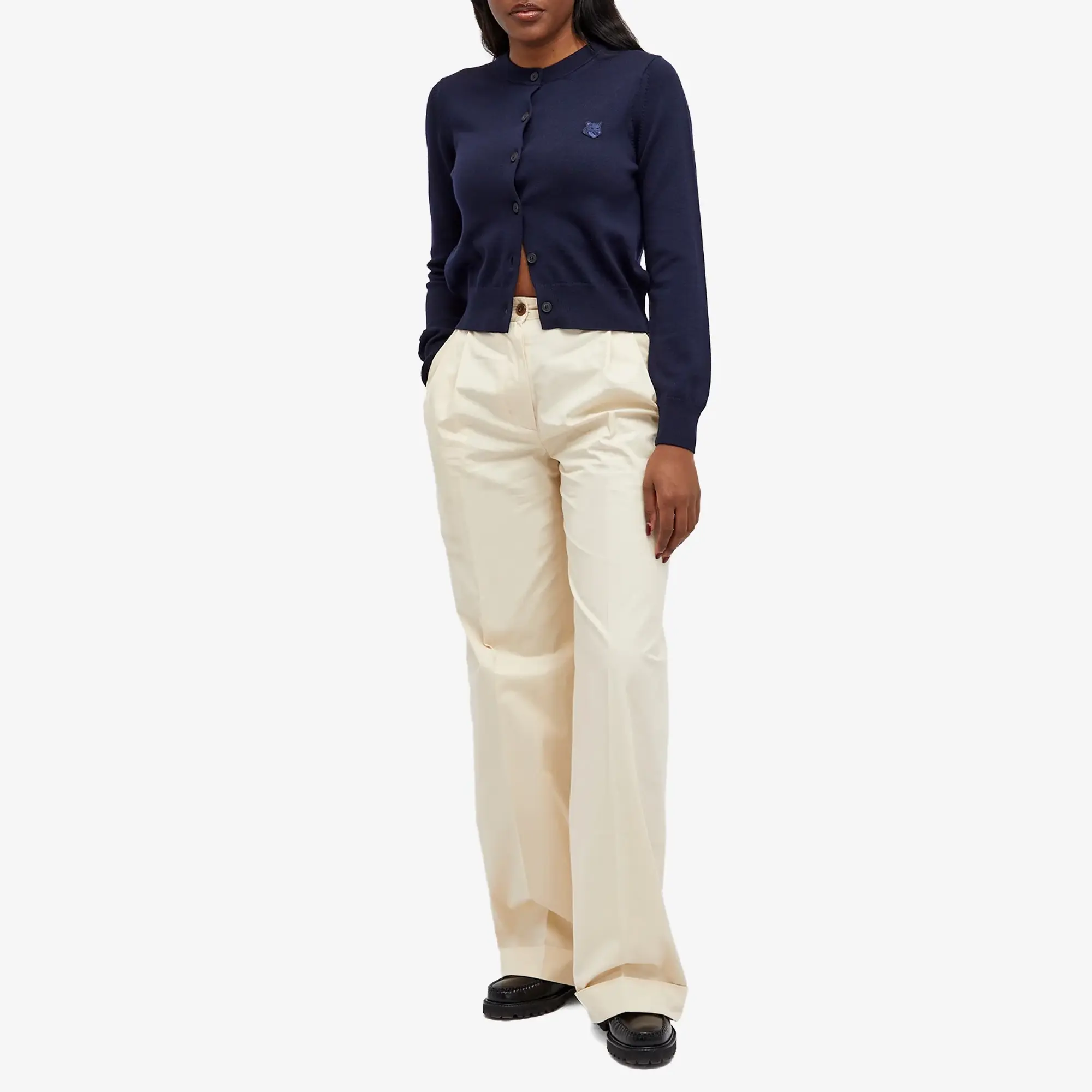 Maison Kitsuné Maison Kitsune Double Pleats Pants Paper