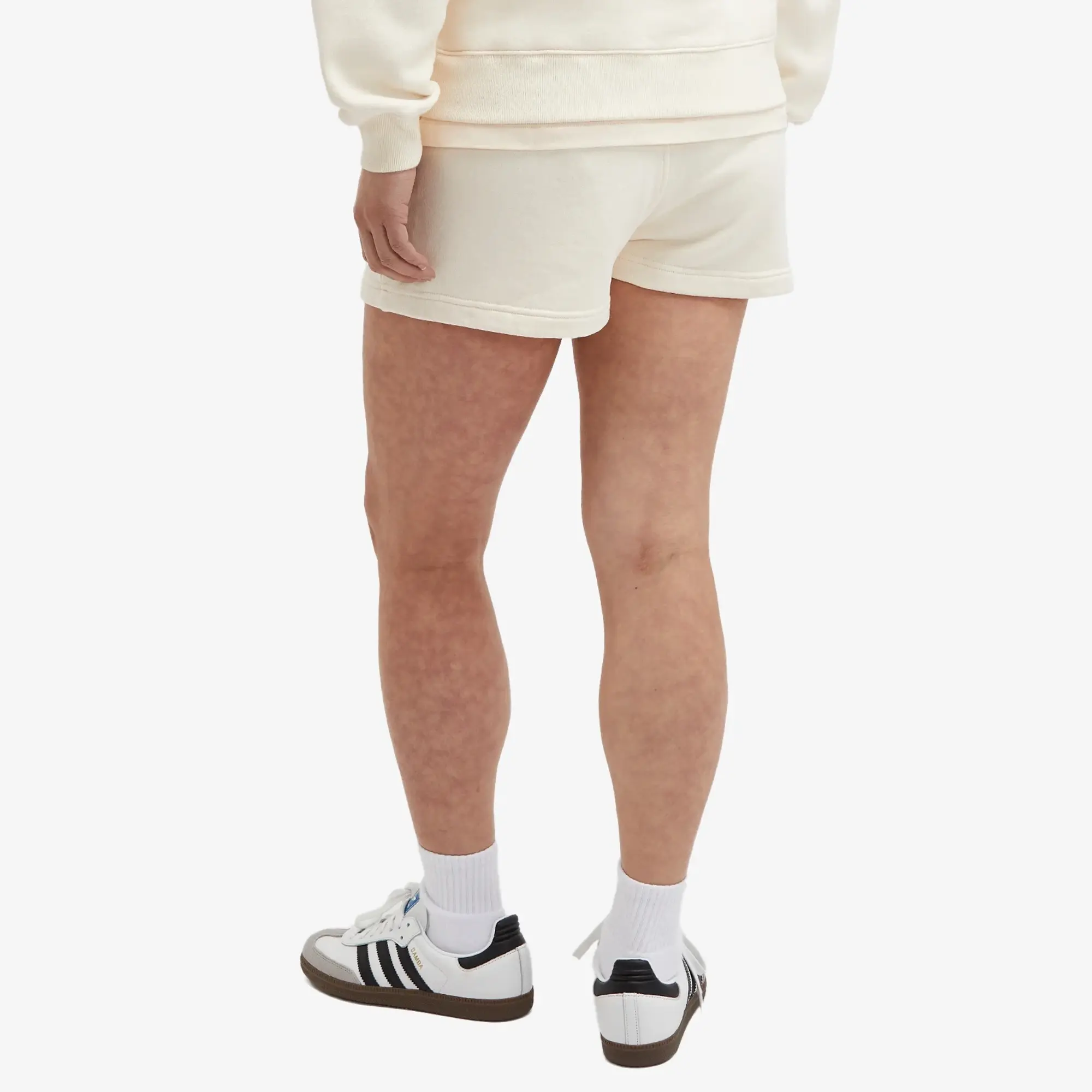 Maison Kitsuné Maison Kitsune Handwriting Logo Regular Jog Shorts Fresh Cotton