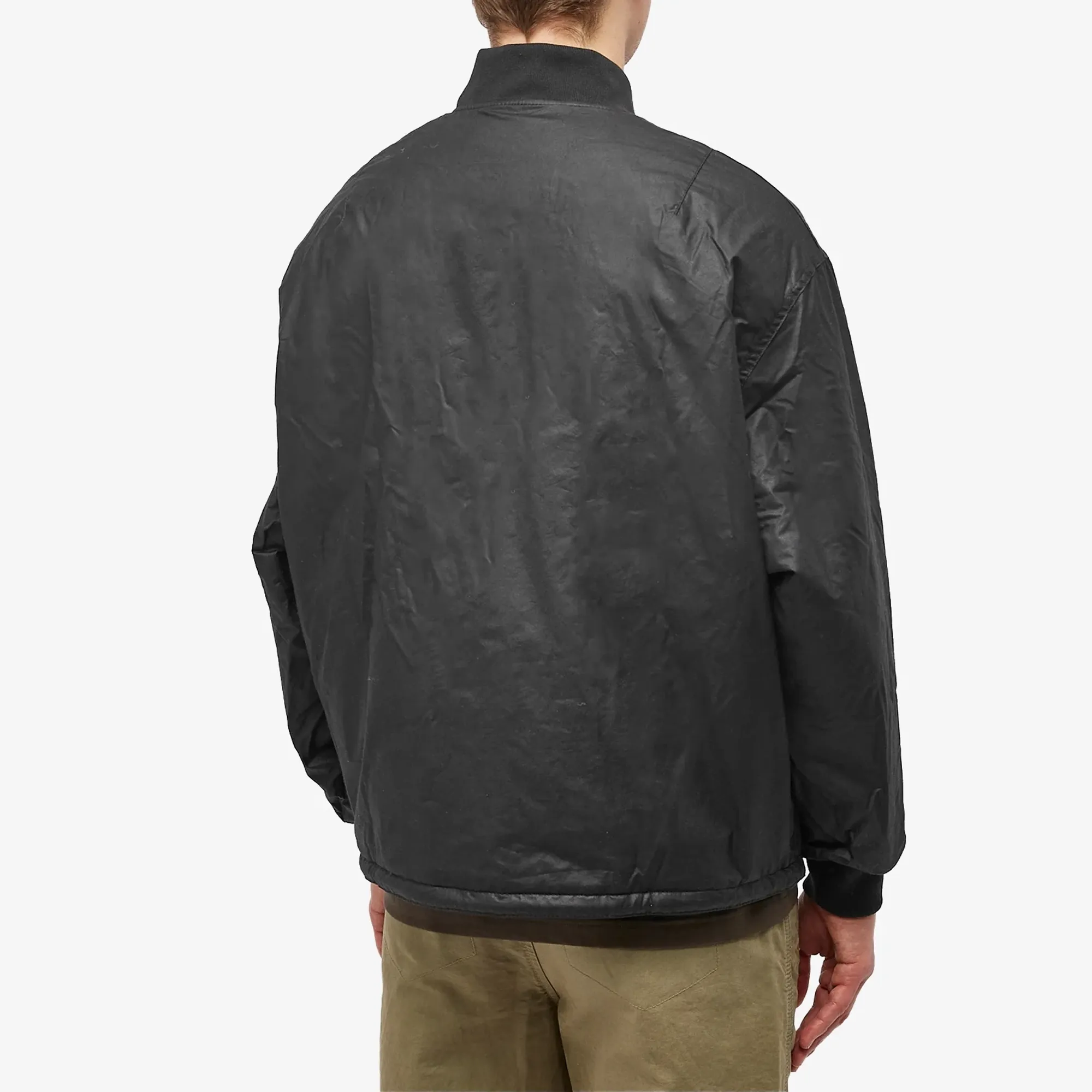 Barbour Men's Heritage+ Flyer Wax Field Jacket Black | MWX2252BK11
