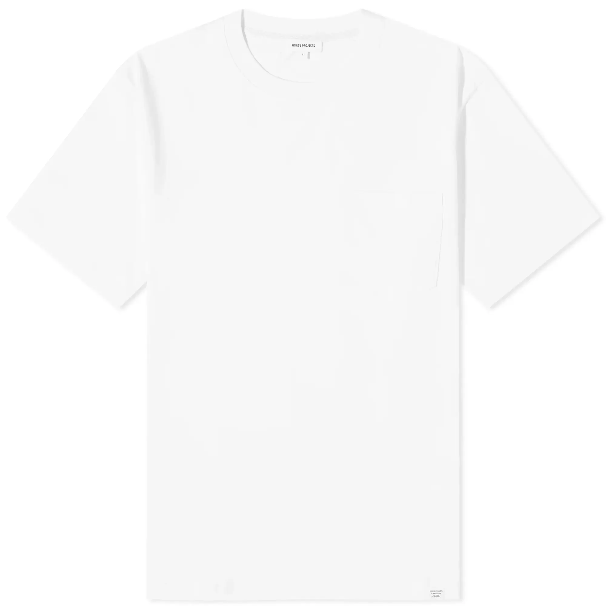 Norse Projects Johannes Standard Pocket SS - White