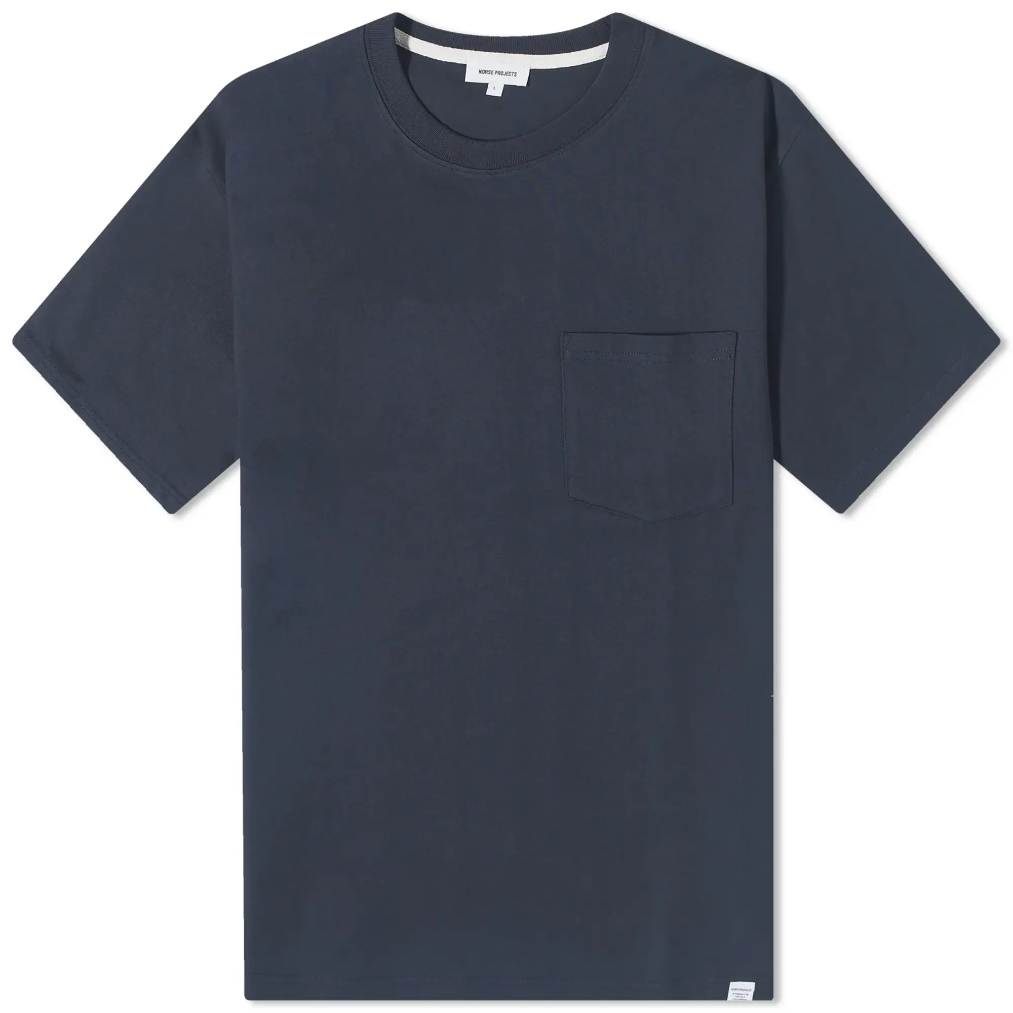 Norse Projects Men's Johannes Standard Pocket T-Shirt Dark Navy
