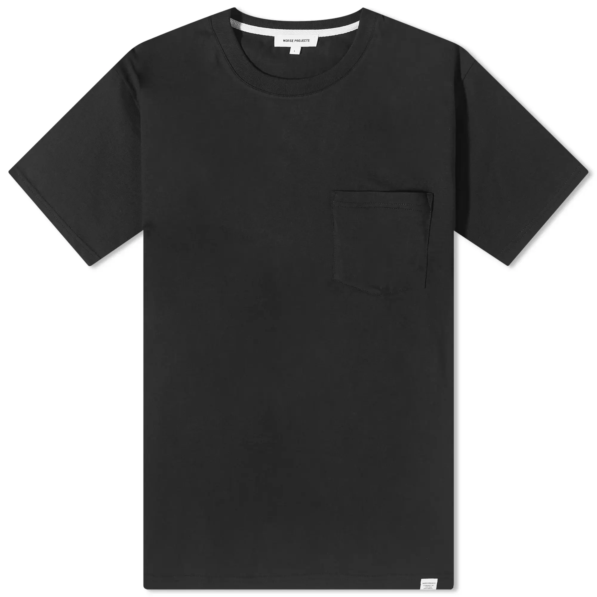 Norse Projects Men's Johannes Standard Pocket T-Shirt Black