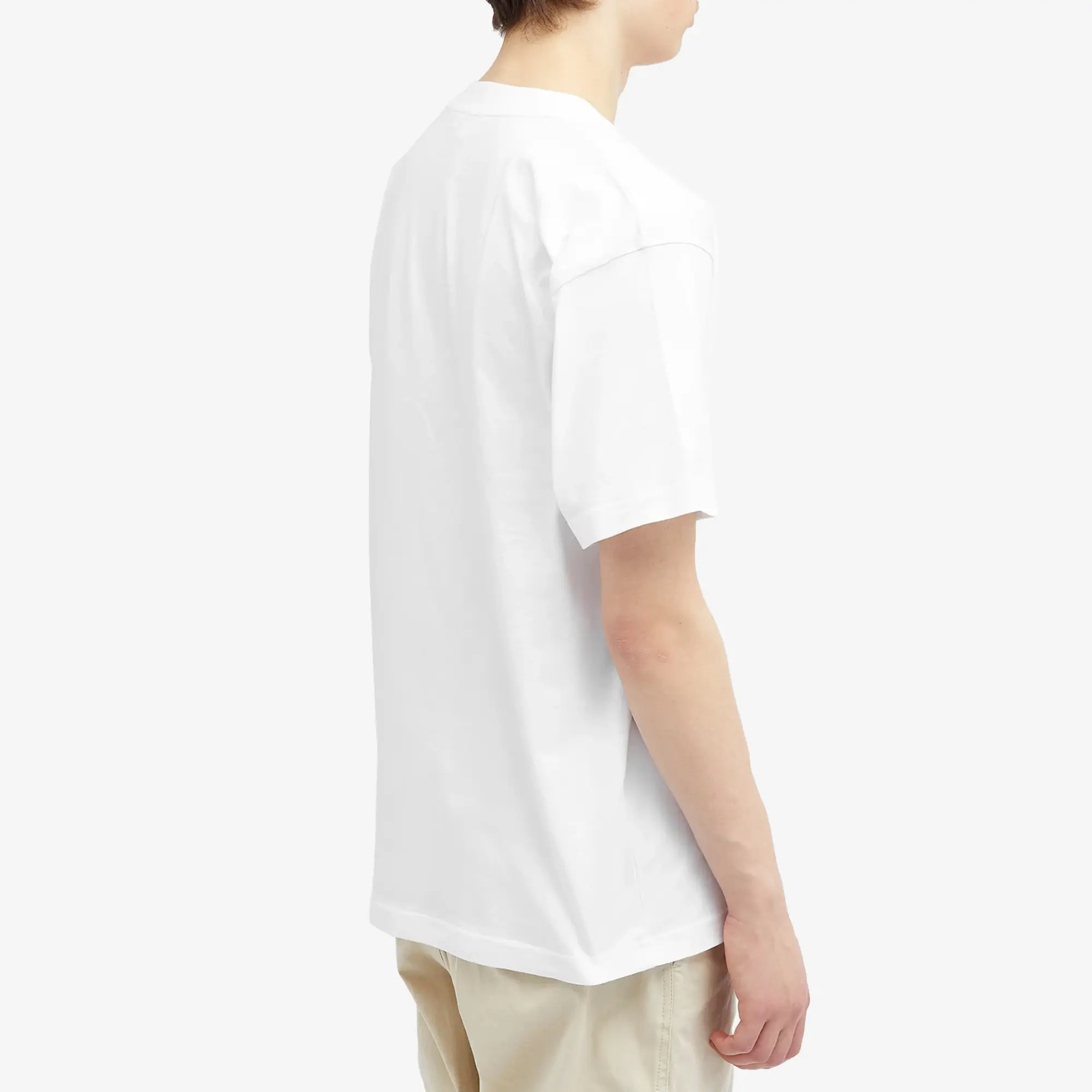 Norse Projects Men's Simon Organic Brush Stroke Print T-Shirt White