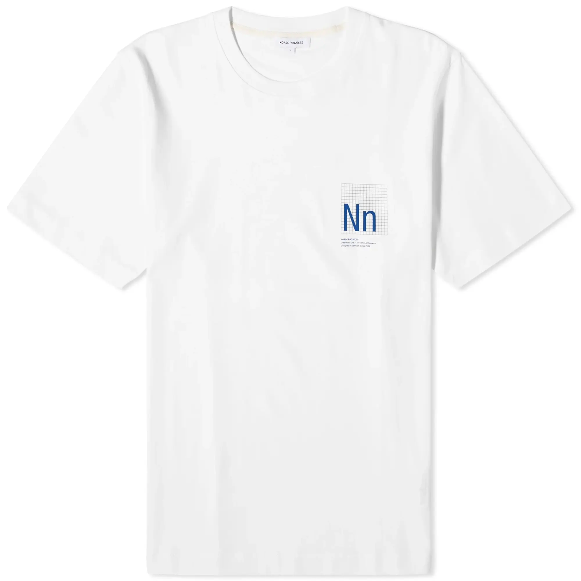 Norse Projects Men's Jakob Organic Interlock N Print T-Shirt White