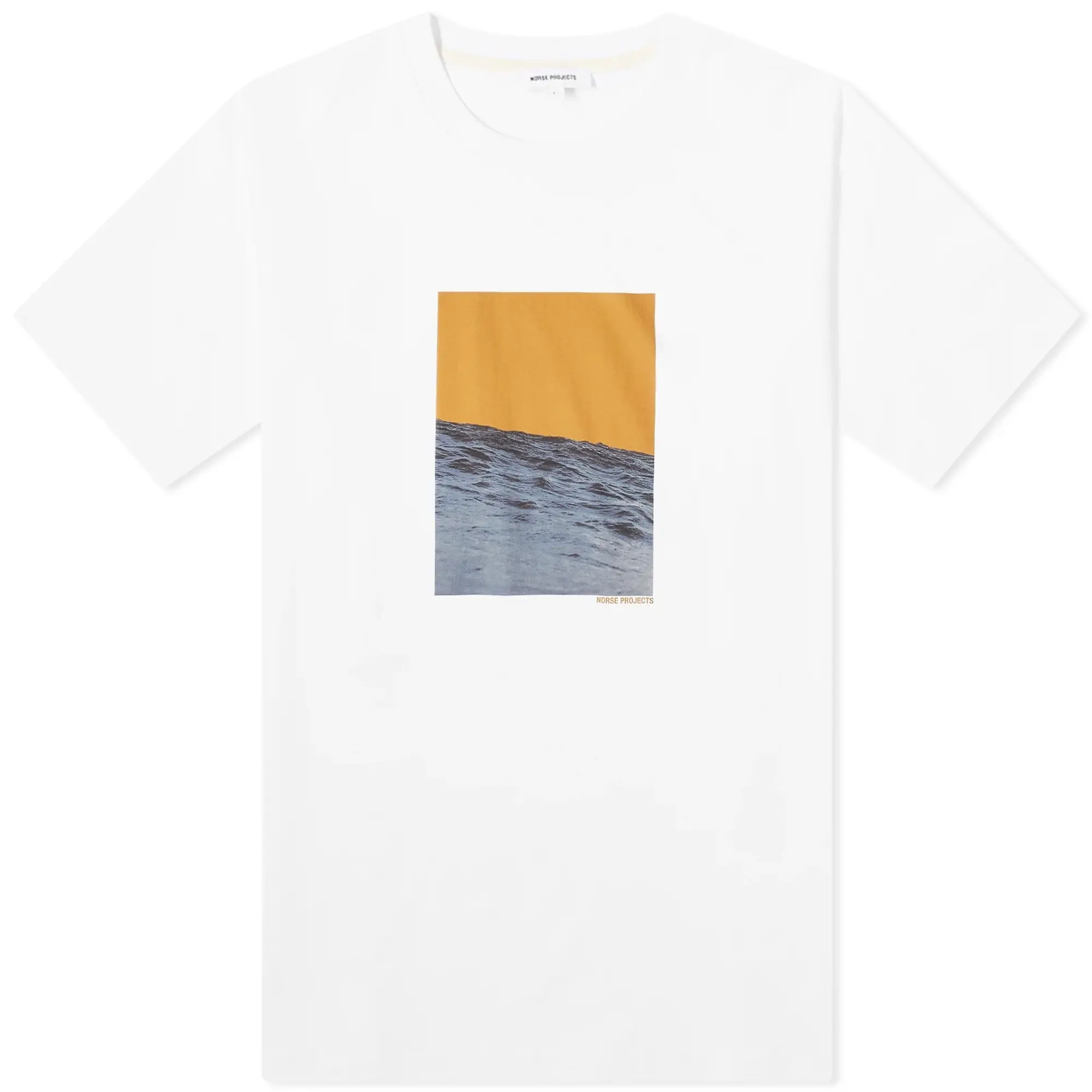 Norse Projects Men's Johannes Organic Waves Print T-shirt White