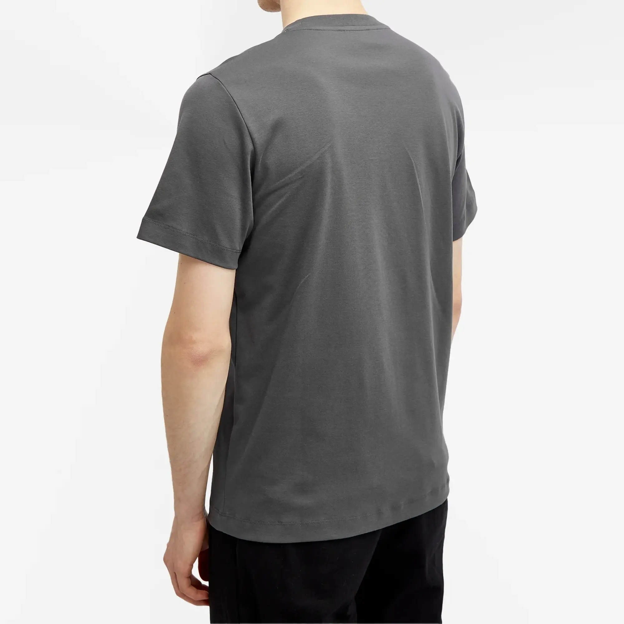 Norse Projects Men's Jakob Organic Interlock Grid Print T-Shirt Battleship Grey