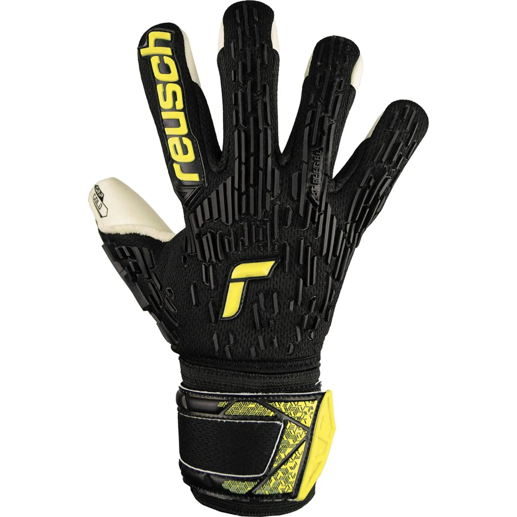 Reusch Kids Attrakt Freegel Gold Finger Support GK Gloves