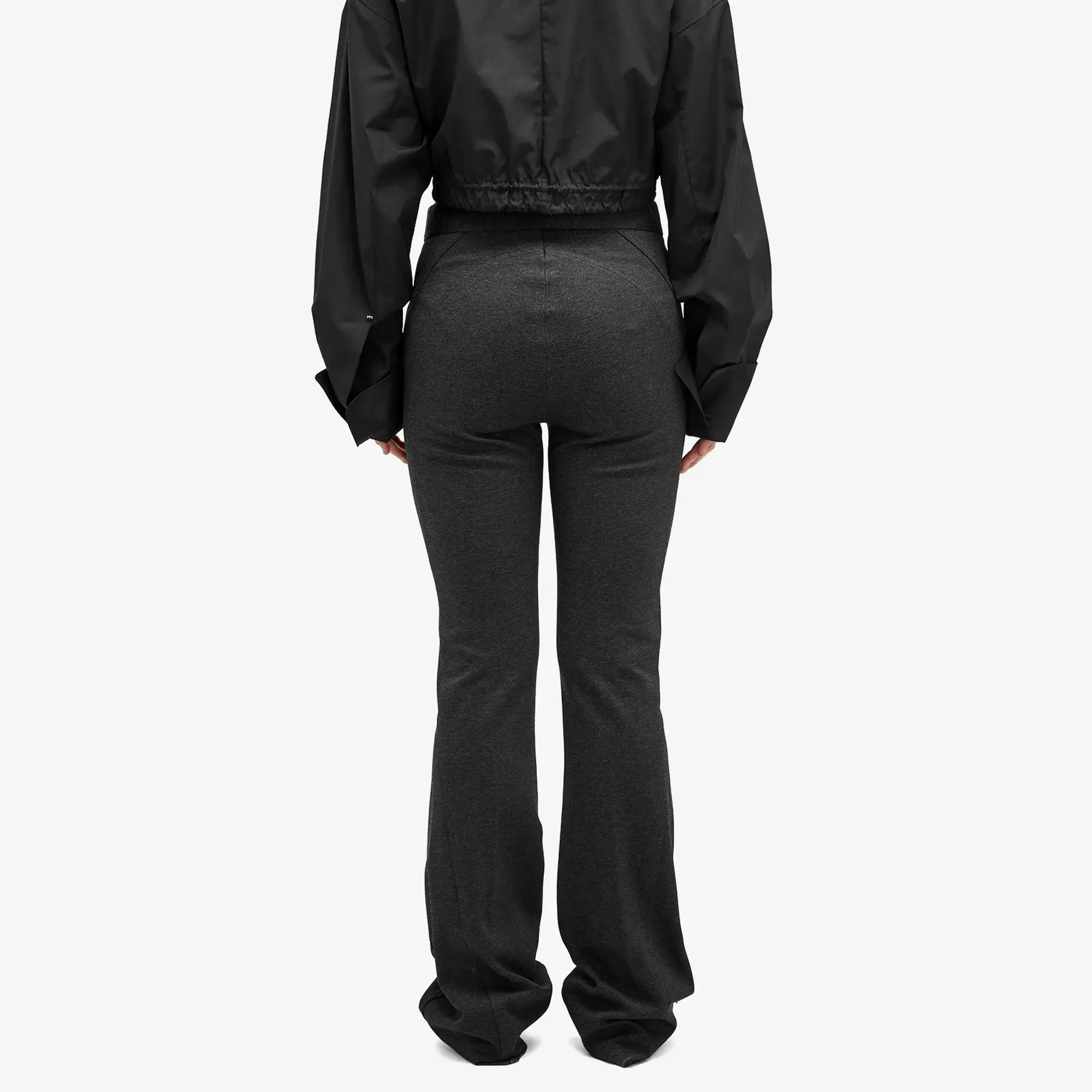 Helmut Lang Women's Seamed Bootcut Trouser Charcoal