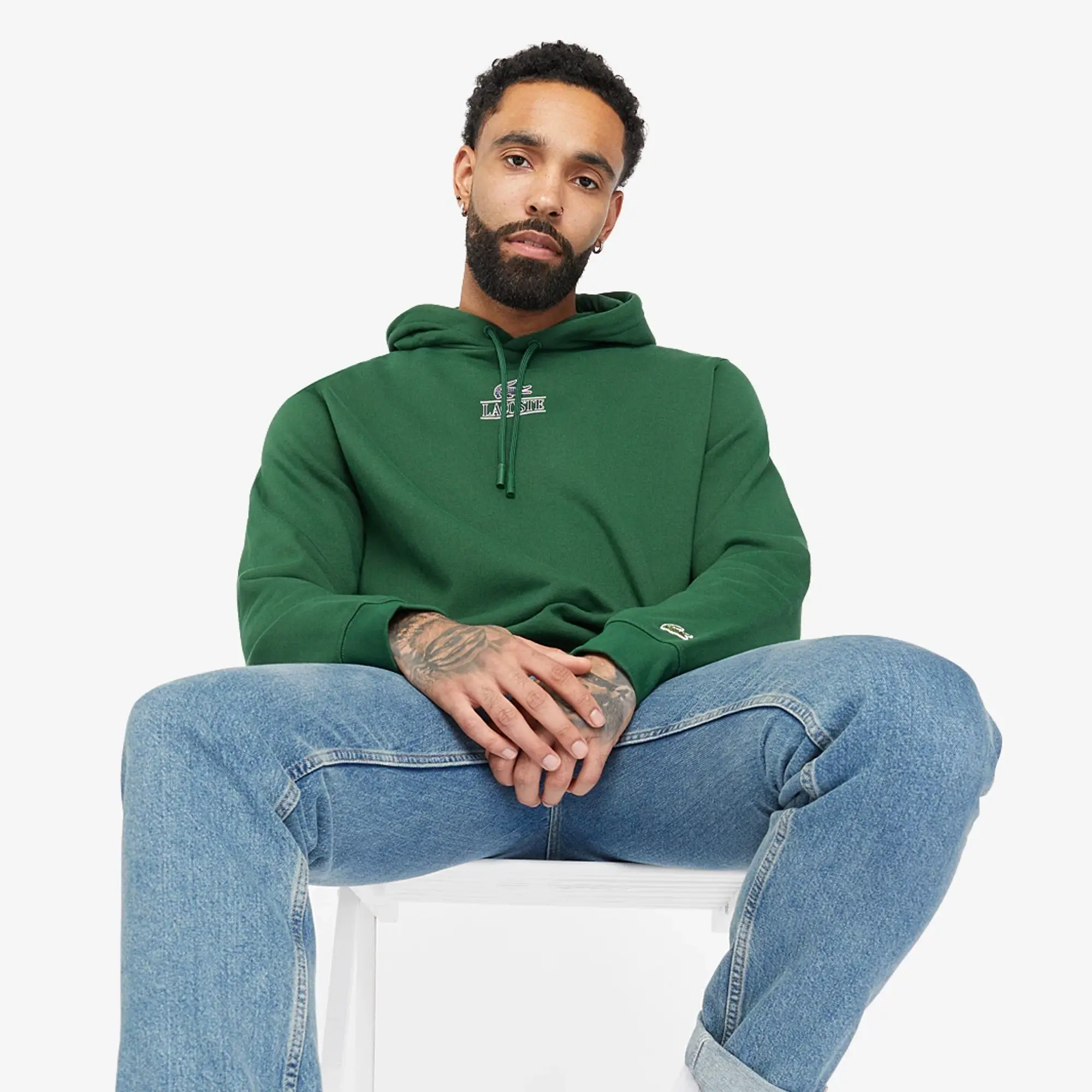 Lacoste Classic Fit Branded Hoodie