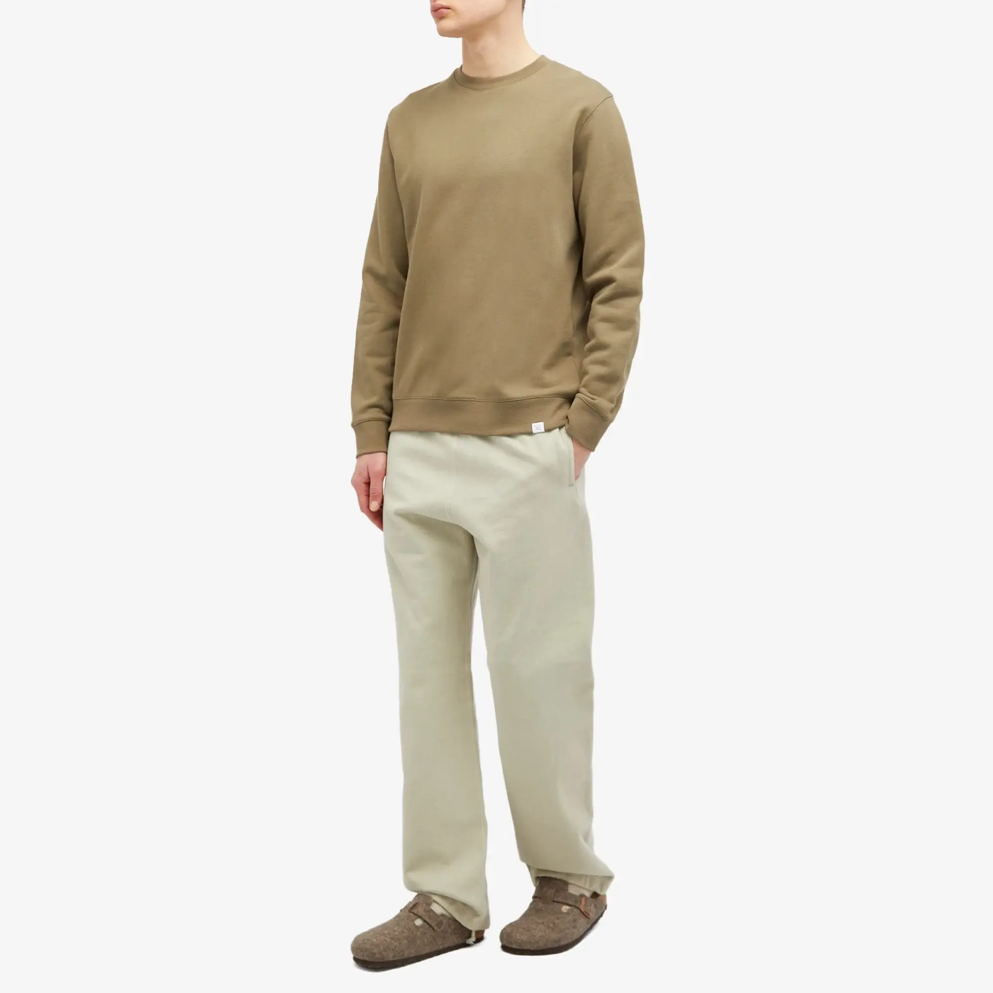 Norse Projects Men's Vagn Classic Crew Sweat Sediment Green