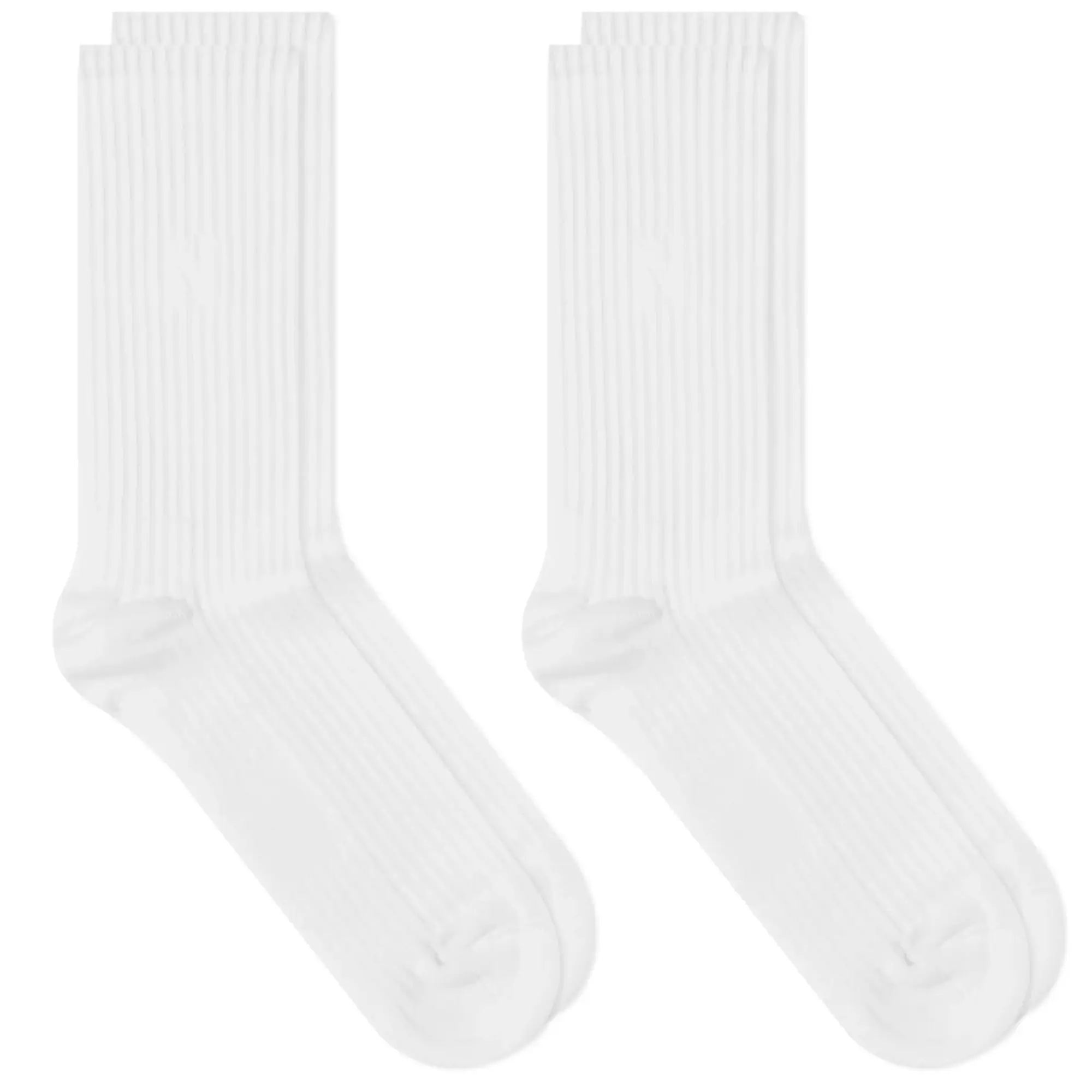 Norse Projects Men's Bjarki N Logo Sock - 2 Pack White