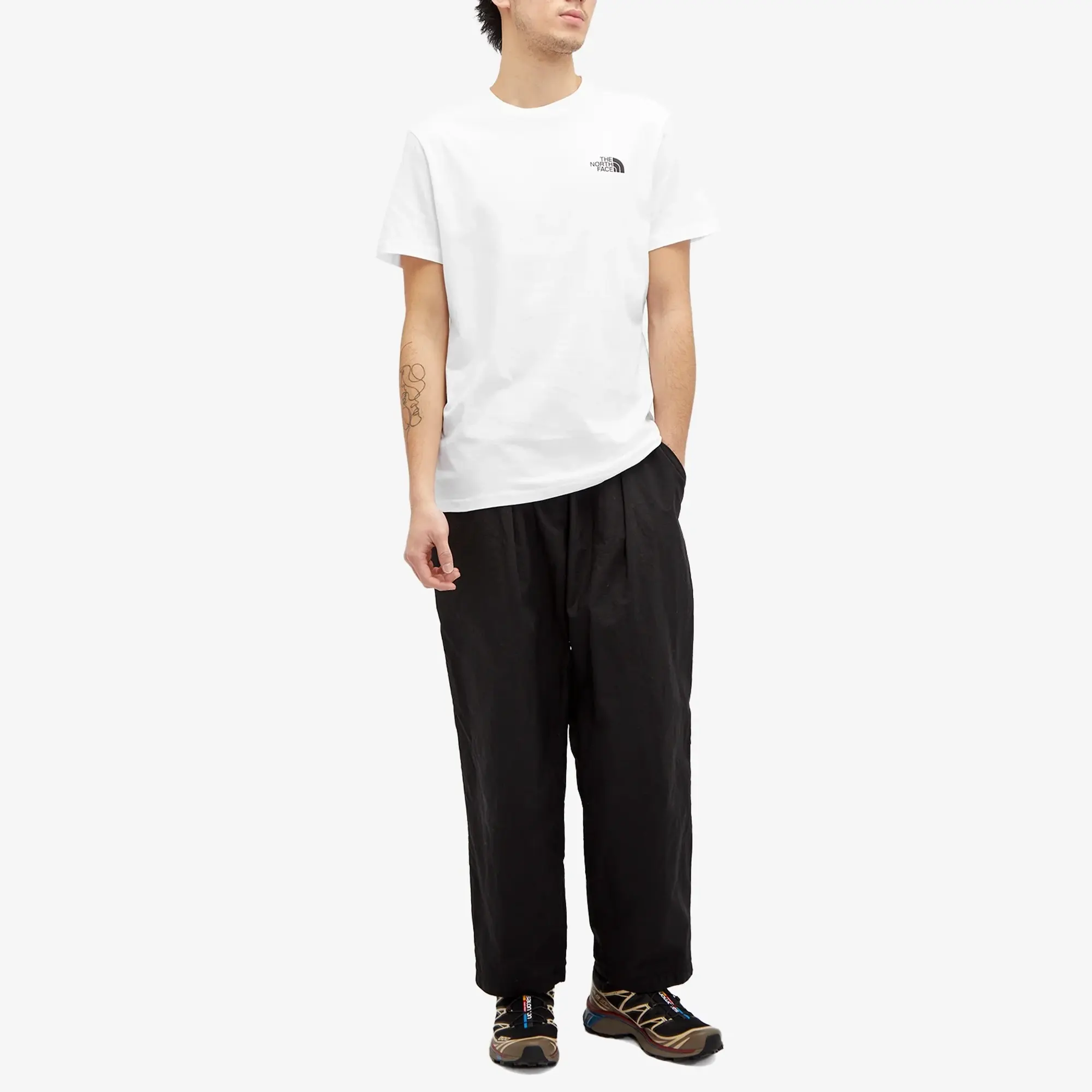 T-Shirt The North Face M Simple Dome Tee White Xxl