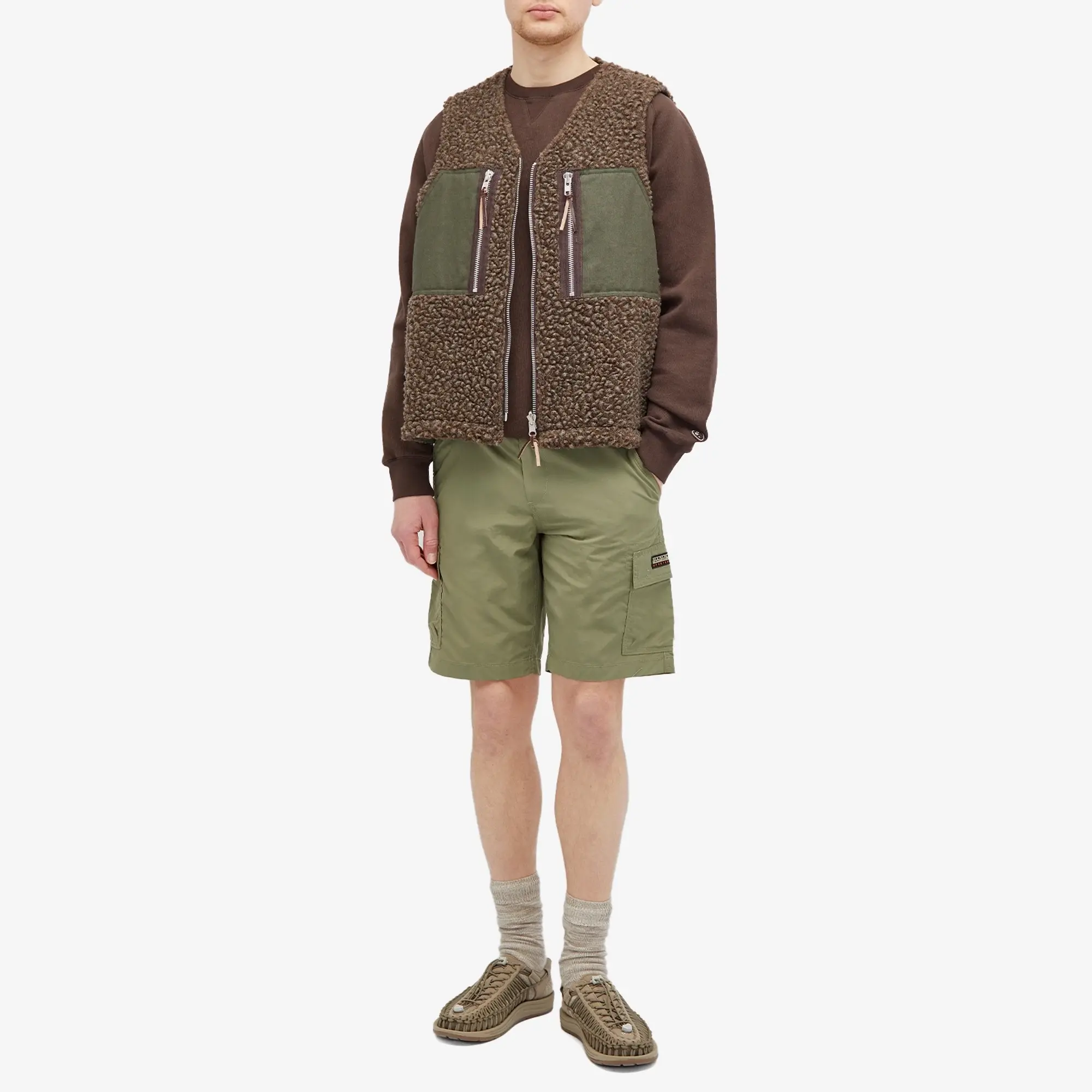Napapijri Men's Slow Lake Cargo Shorts Green Lichen