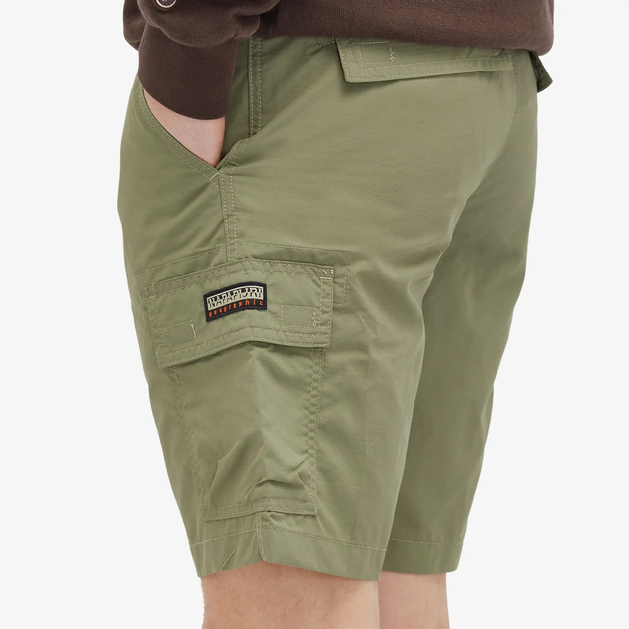 Napapijri Men's Slow Lake Cargo Shorts Green Lichen