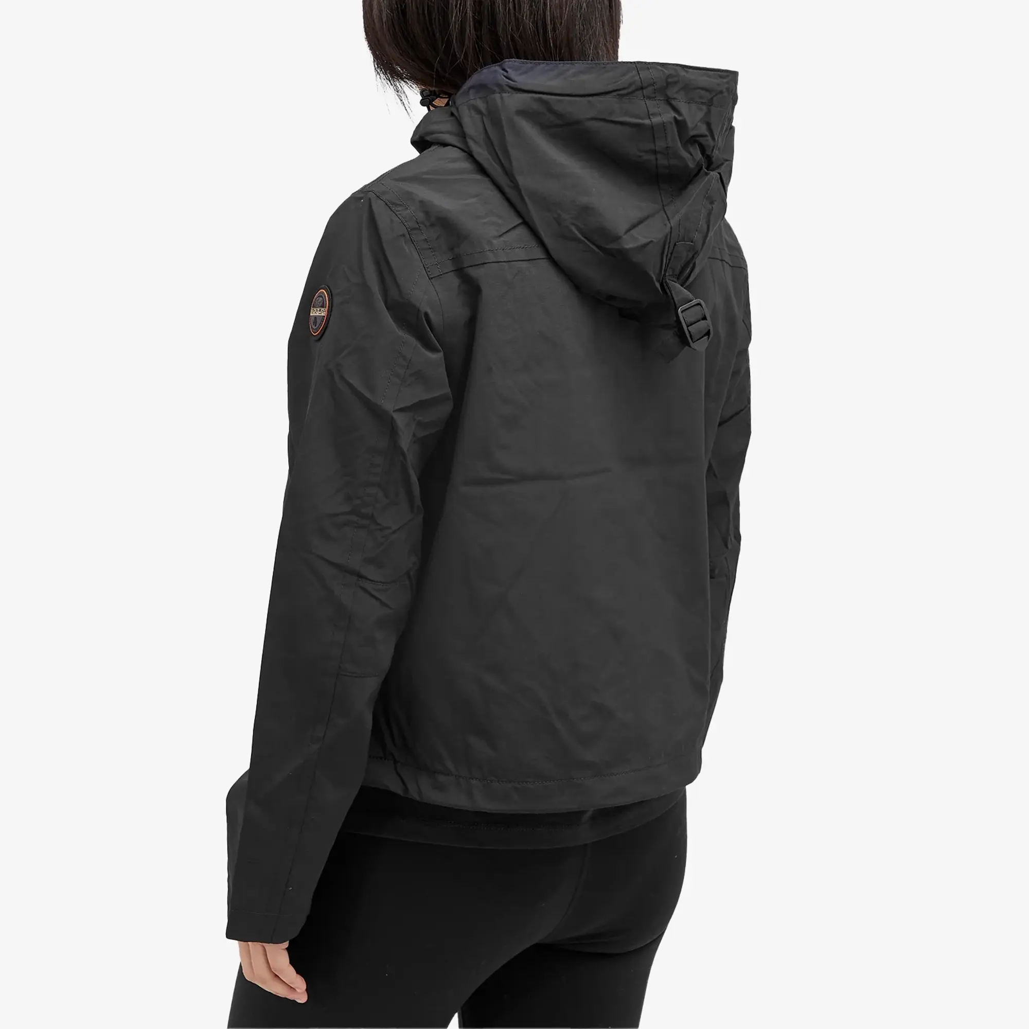 Napapijri Women's Zip Rainforest Windbreaker Jacket Black