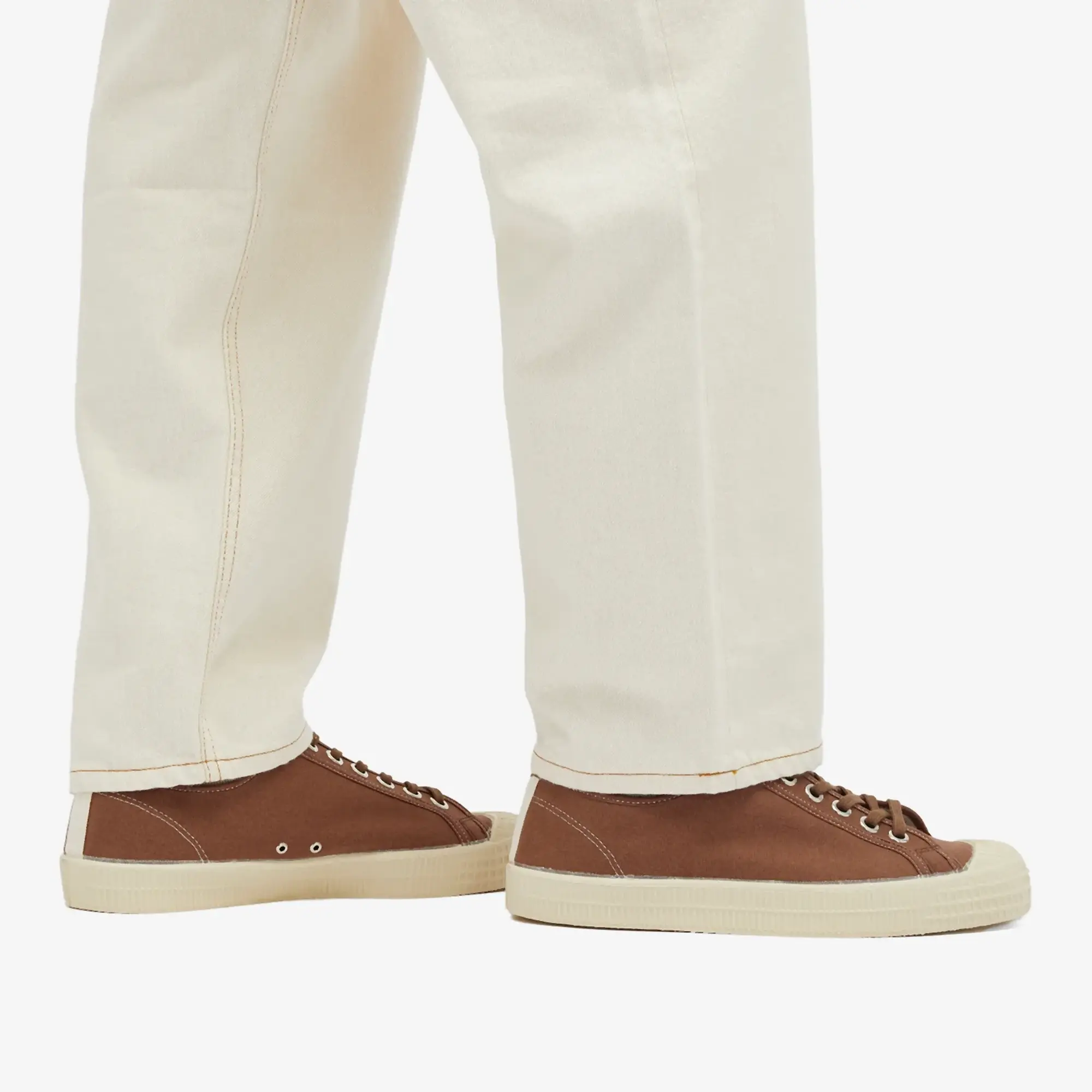Novesta Men's Star Master Contrast Stitch Brown/Beige