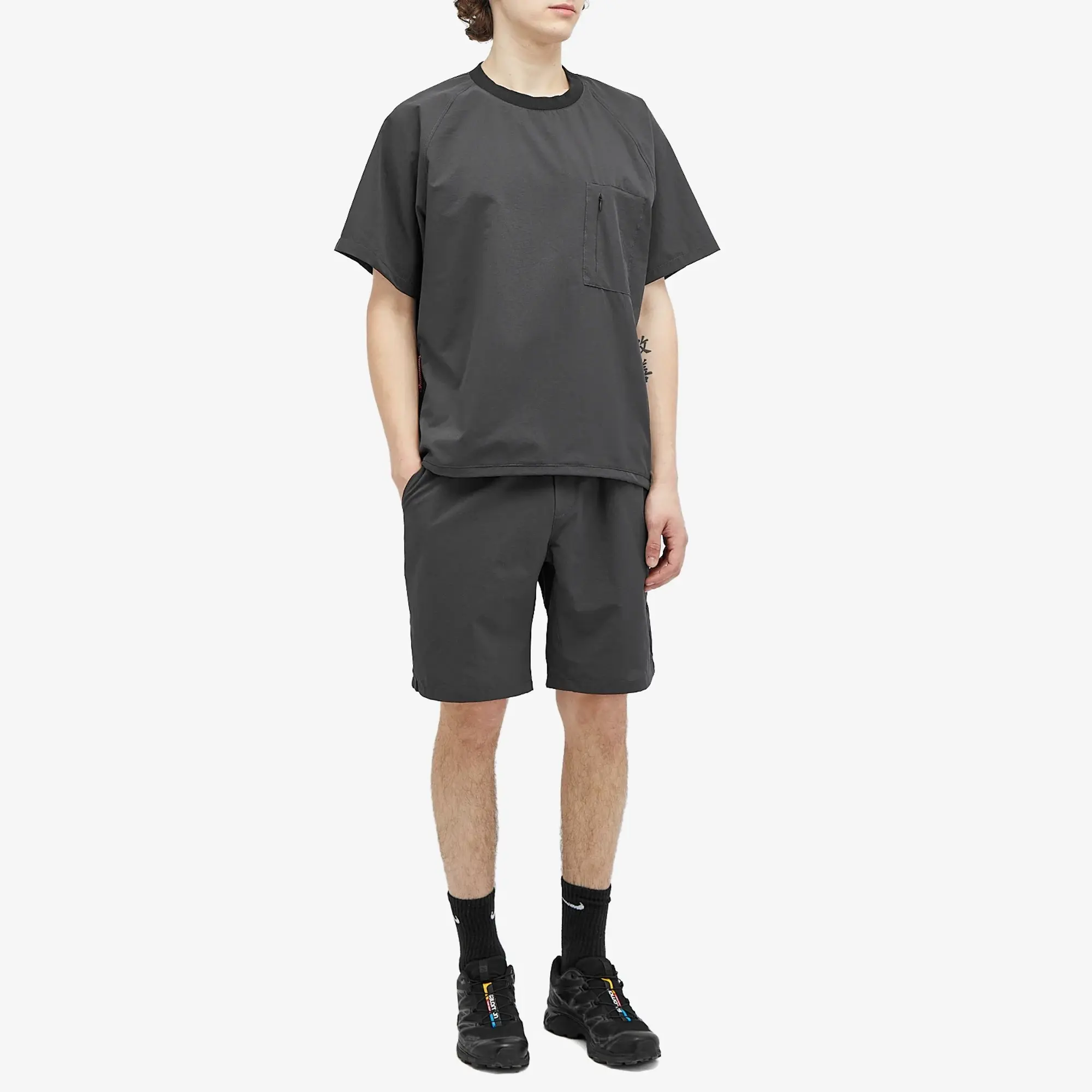 NANGA Men's Dot Air Comfy T-Shirt Black | NW2211-1E232-BLK