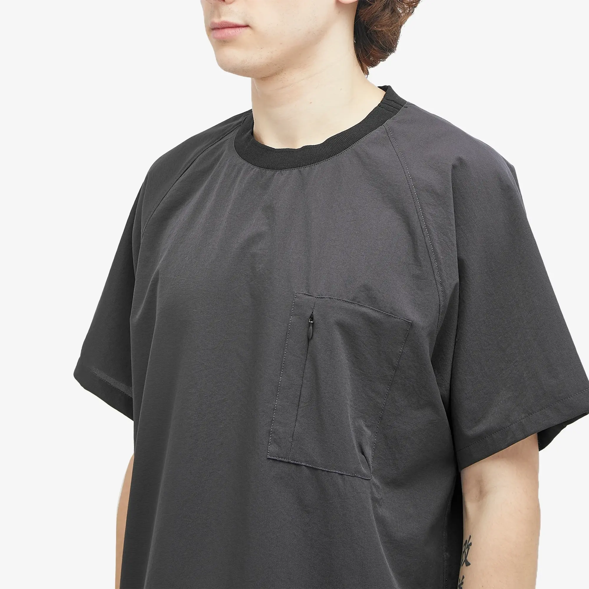 NANGA Men's Dot Air Comfy T-Shirt Black | NW2211-1E232-BLK