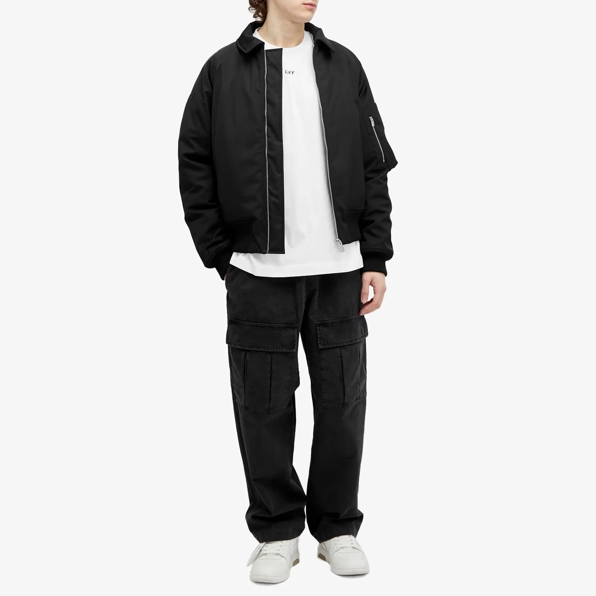 Off-White Men's Stamp Skate T-Shirt White/Black