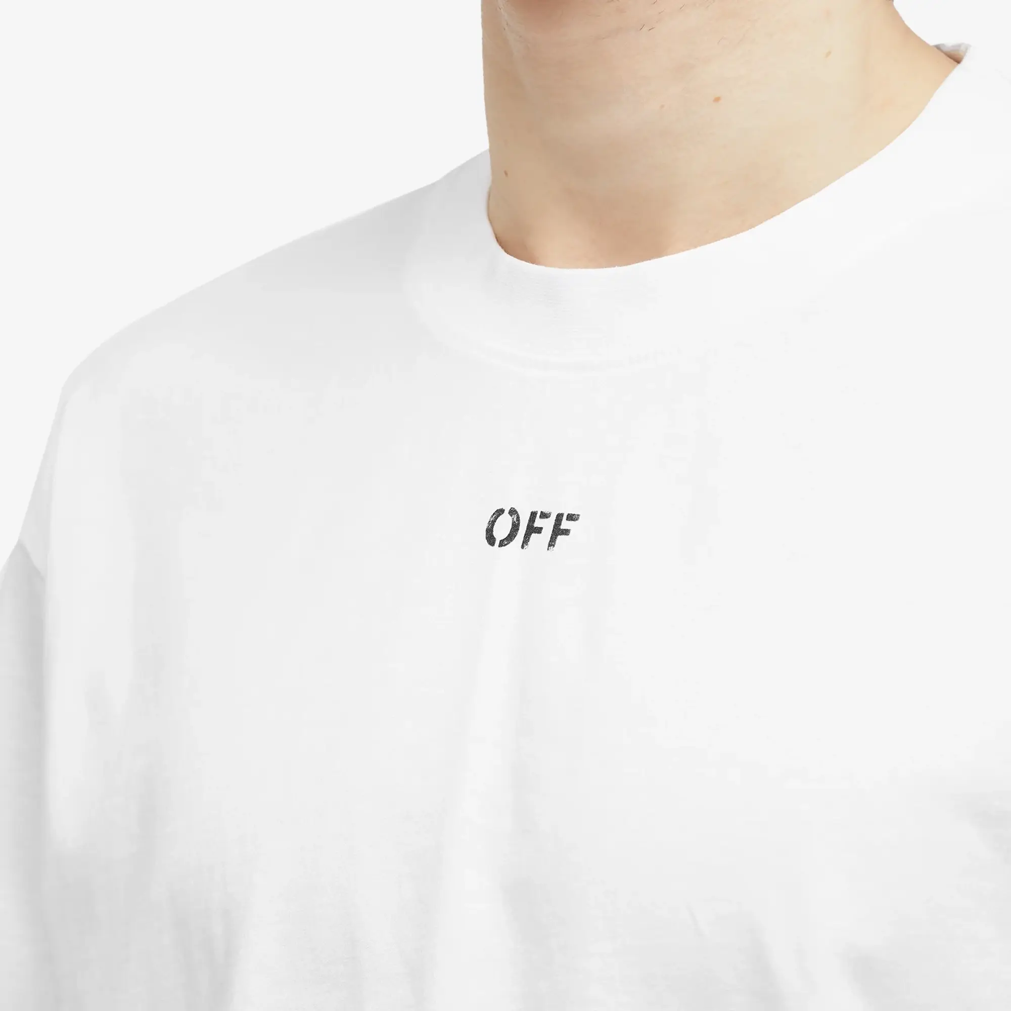 Off-White Men's Stamp Skate T-Shirt White/Black