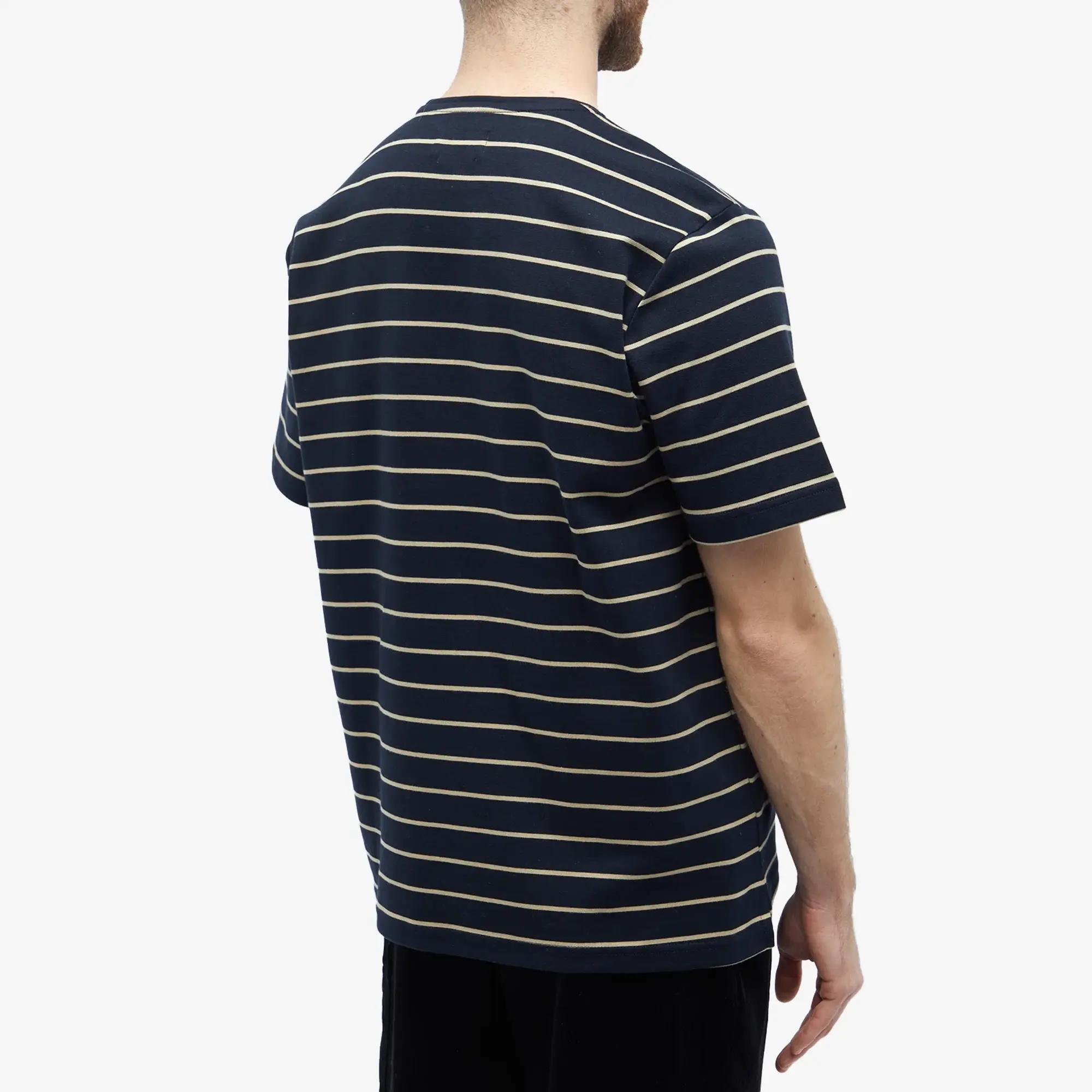 Oliver Spencer Men's Stripe Box T-Shirt Navy