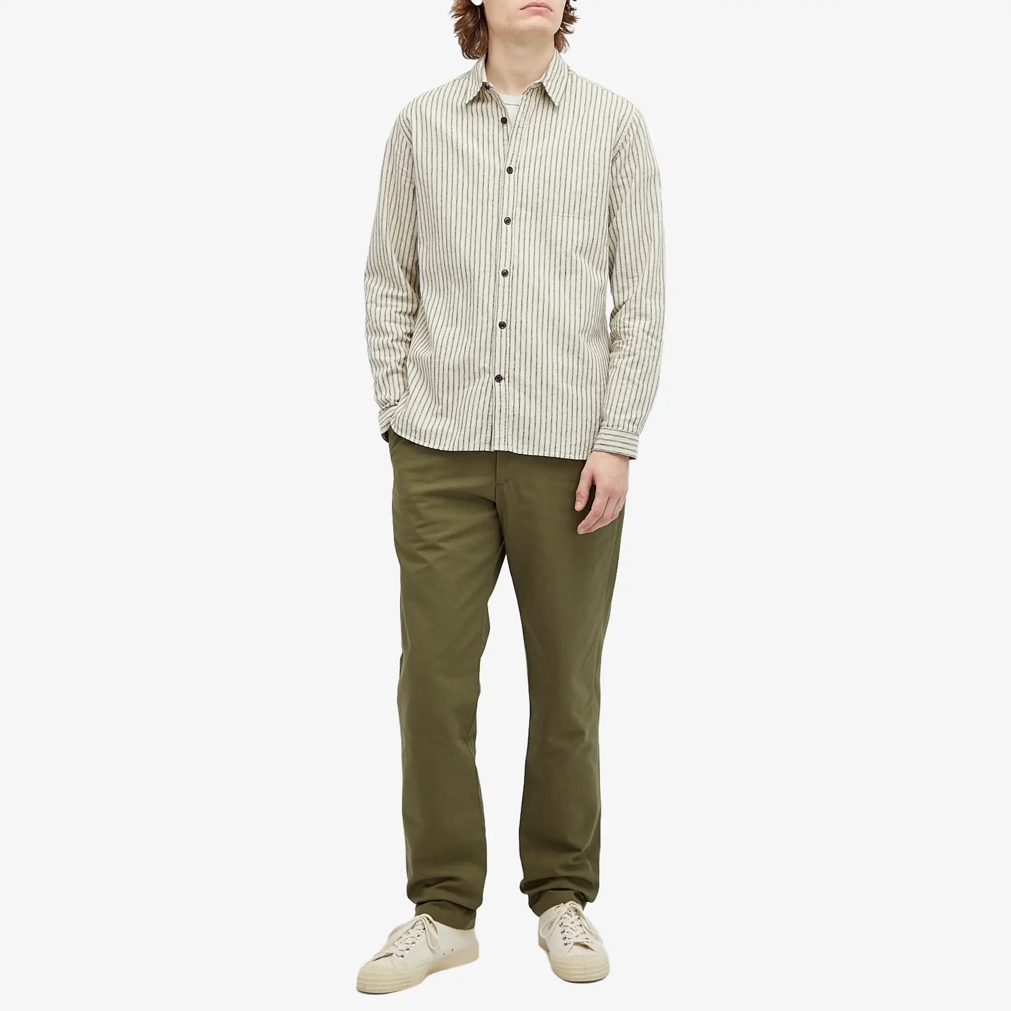 Oliver Spencer Men's Fishtail Trousers Green