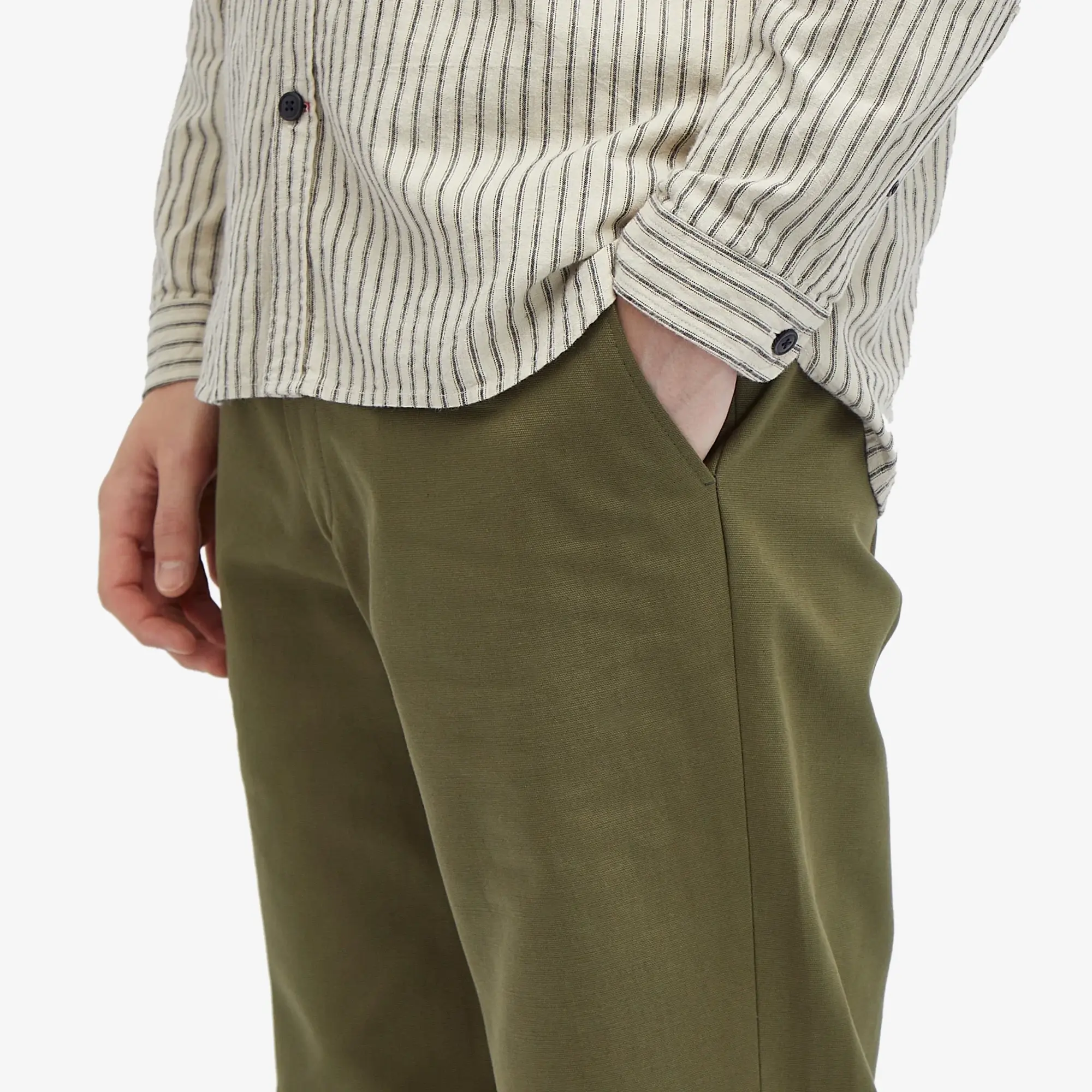 Oliver Spencer Men's Fishtail Trousers Green